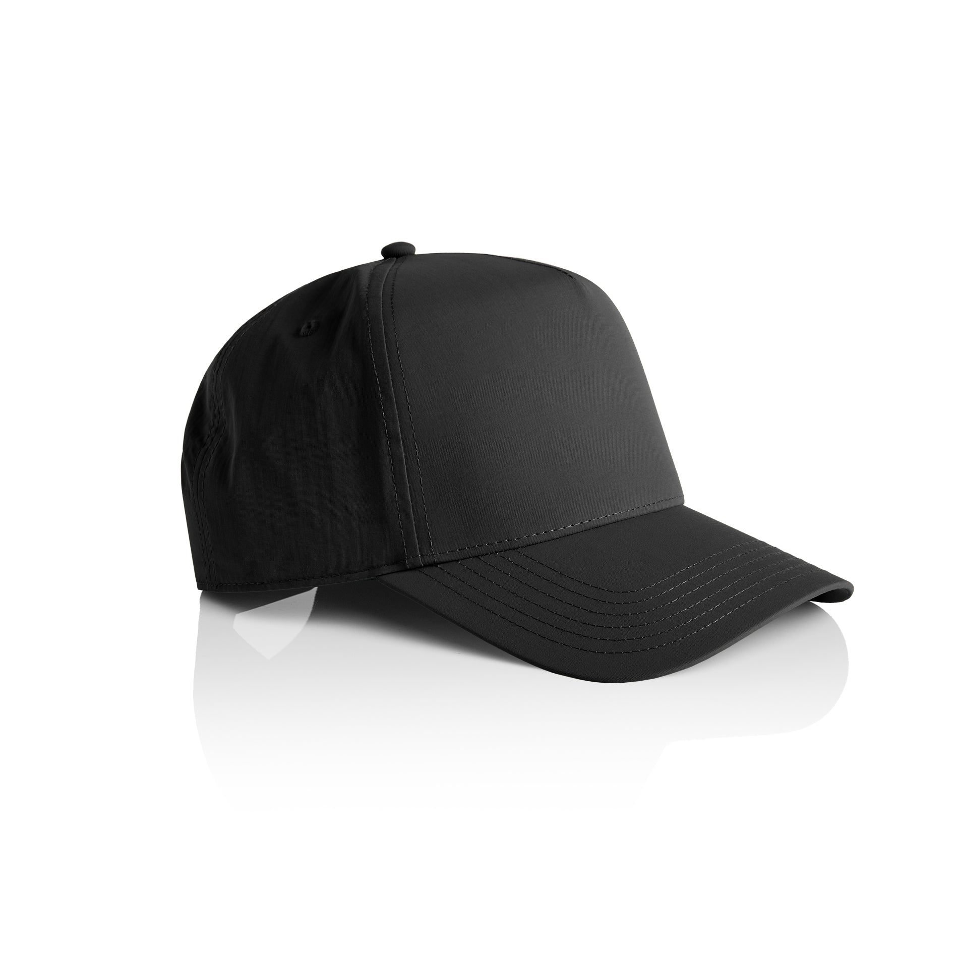 Ascolour Frame Nylon Cap 1162 Frame Nylon Cap Black Side - Custom Printed - Print Blanc