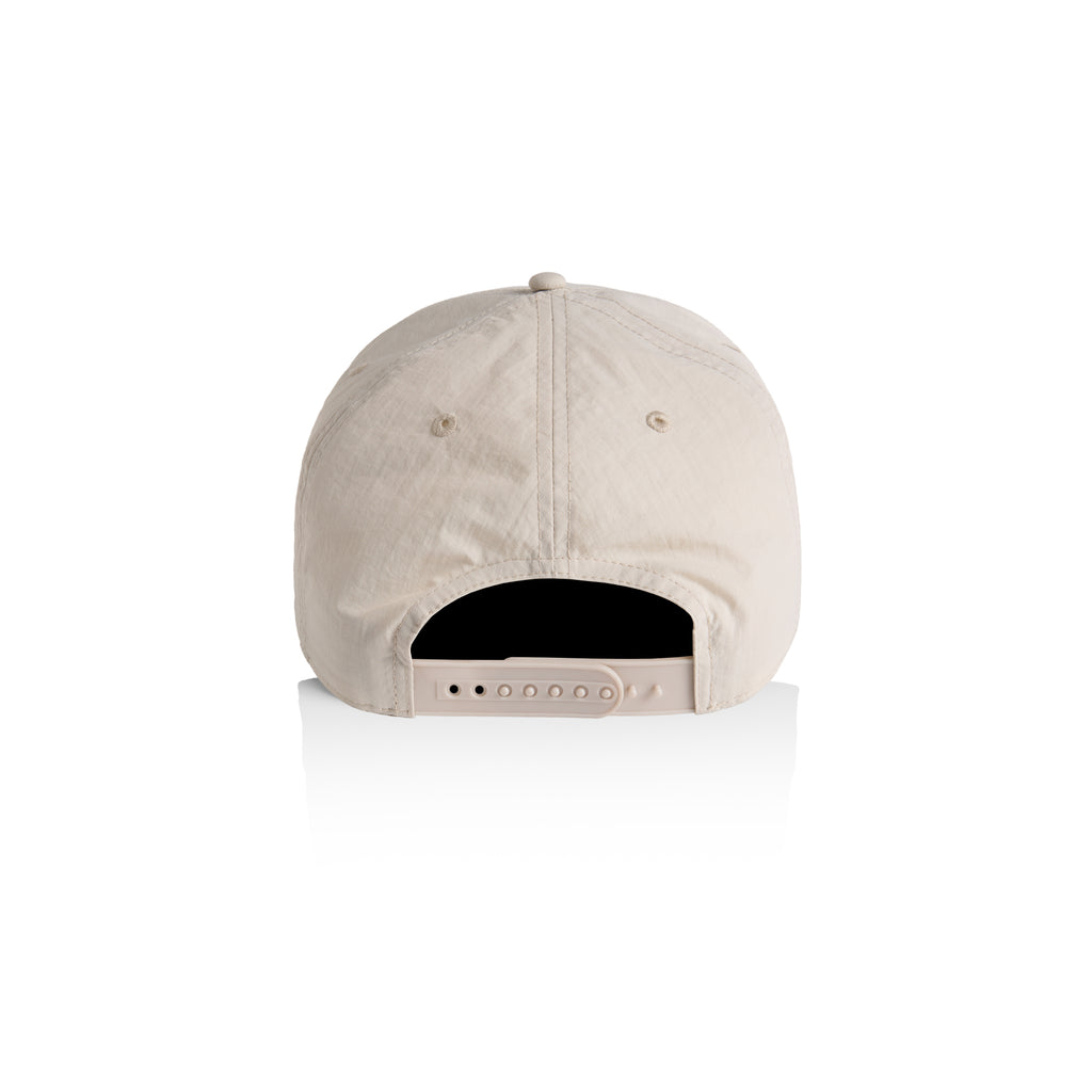 Ascolour Frame Nylon Cap 1162 Frame Nylon Cap Bone Back - Custom Printed - Print Blanc
