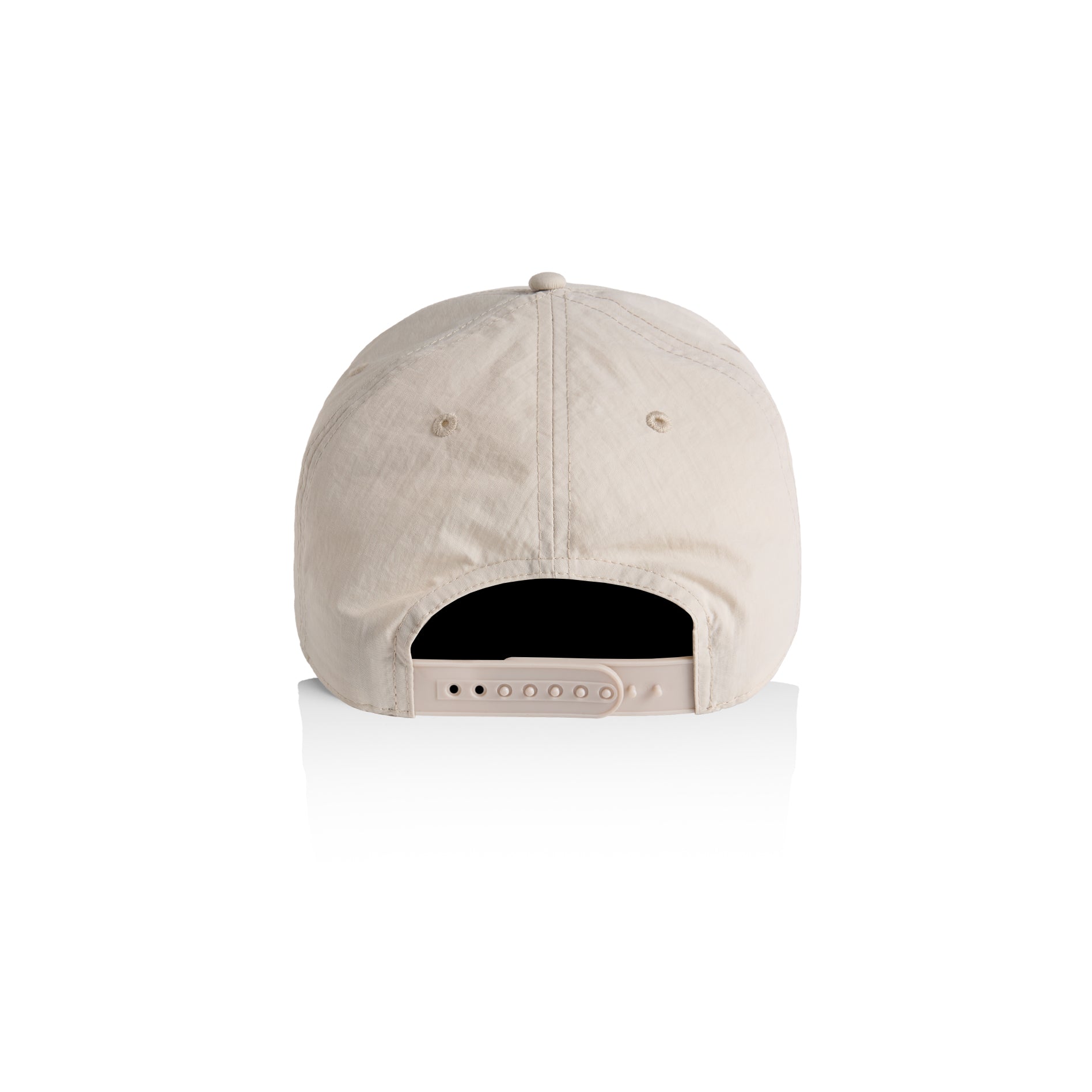 Ascolour Frame Nylon Cap 1162 Frame Nylon Cap Bone Back - Custom Printed - Print Blanc