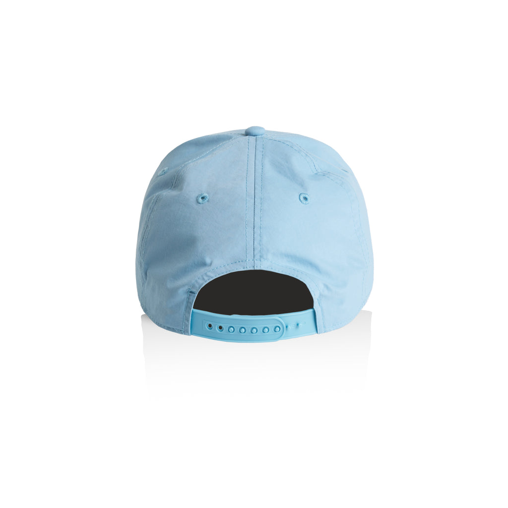 Ascolour Frame Nylon Cap 1162 Frame Nylon Cap Carolina Blue Back - Custom Printed - Print Blanc
