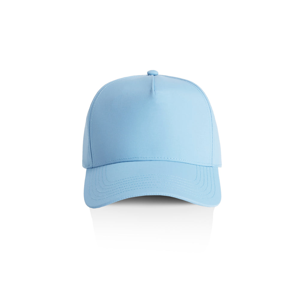 Ascolour Frame Nylon Cap 1162 Frame Nylon Cap Carolina Blue Front - Custom Printed - Print Blanc