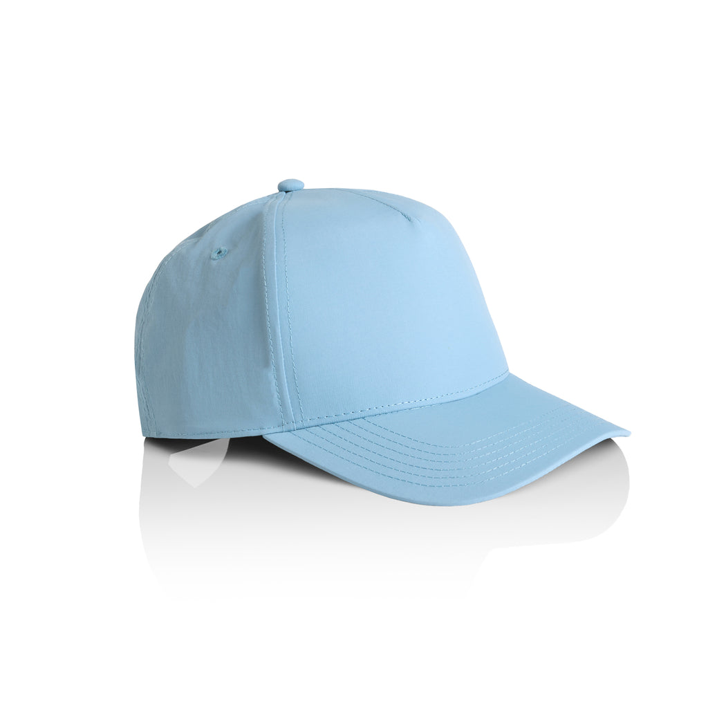 Ascolour Frame Nylon Cap 1162 Frame Nylon Cap Carolina Blue Side - Custom Printed - Print Blanc