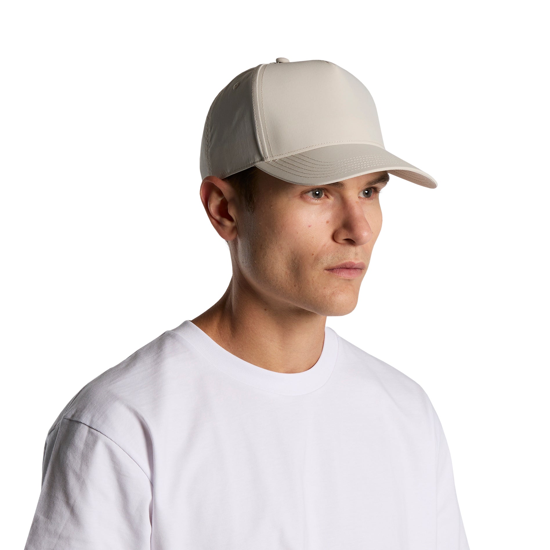 Ascolour Frame Nylon Cap 1162 Frame Nylon Cap Front - Custom Printed - Print Blanc