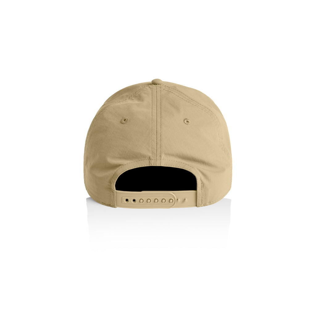 Ascolour Frame Nylon Cap 1162 Frame Nylon Cap Khaki Back - Custom Printed - Print Blanc