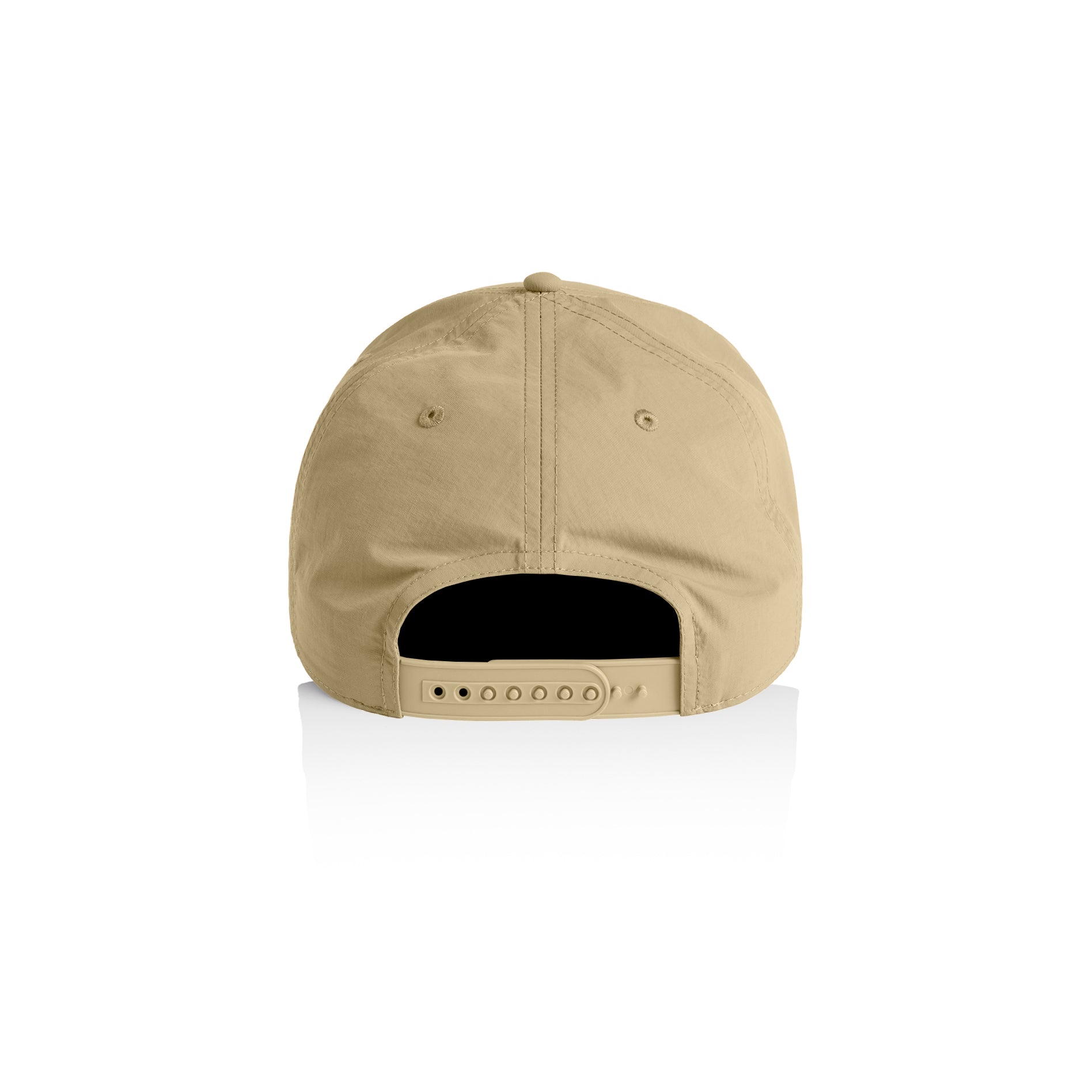 Ascolour Frame Nylon Cap 1162 Frame Nylon Cap Khaki Back - Custom Printed - Print Blanc