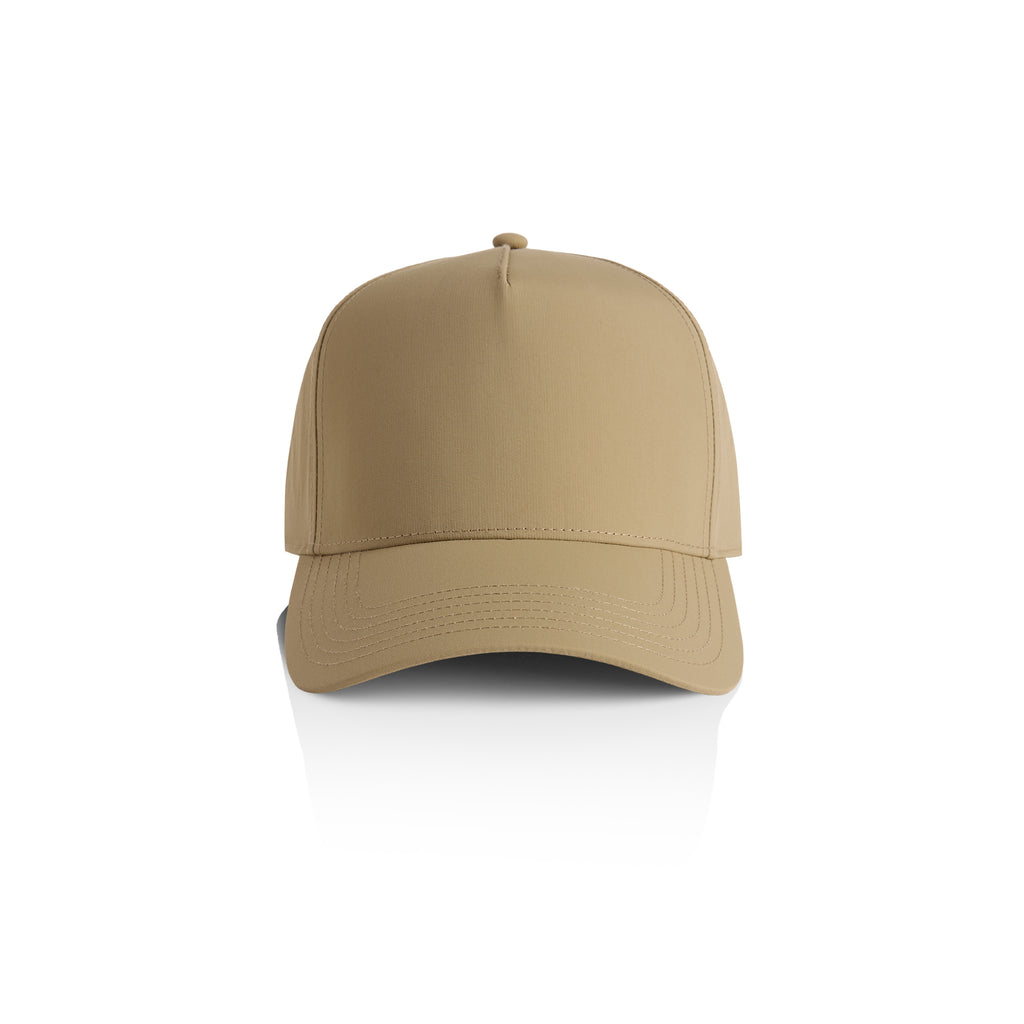 Ascolour Frame Nylon Cap 1162 Frame Nylon Cap Khaki Front - Custom Printed - Print Blanc