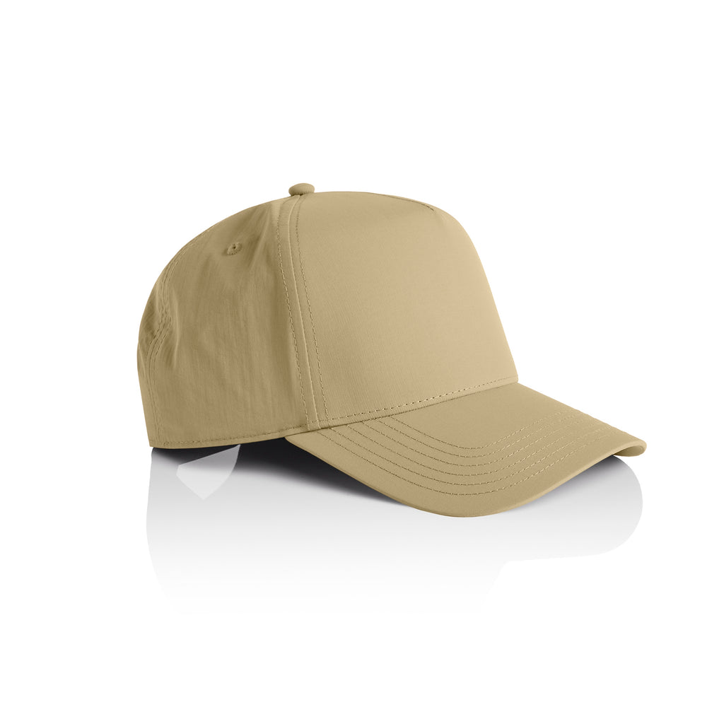 Ascolour Frame Nylon Cap 1162 Frame Nylon Cap Khaki Side - Custom Printed - Print Blanc