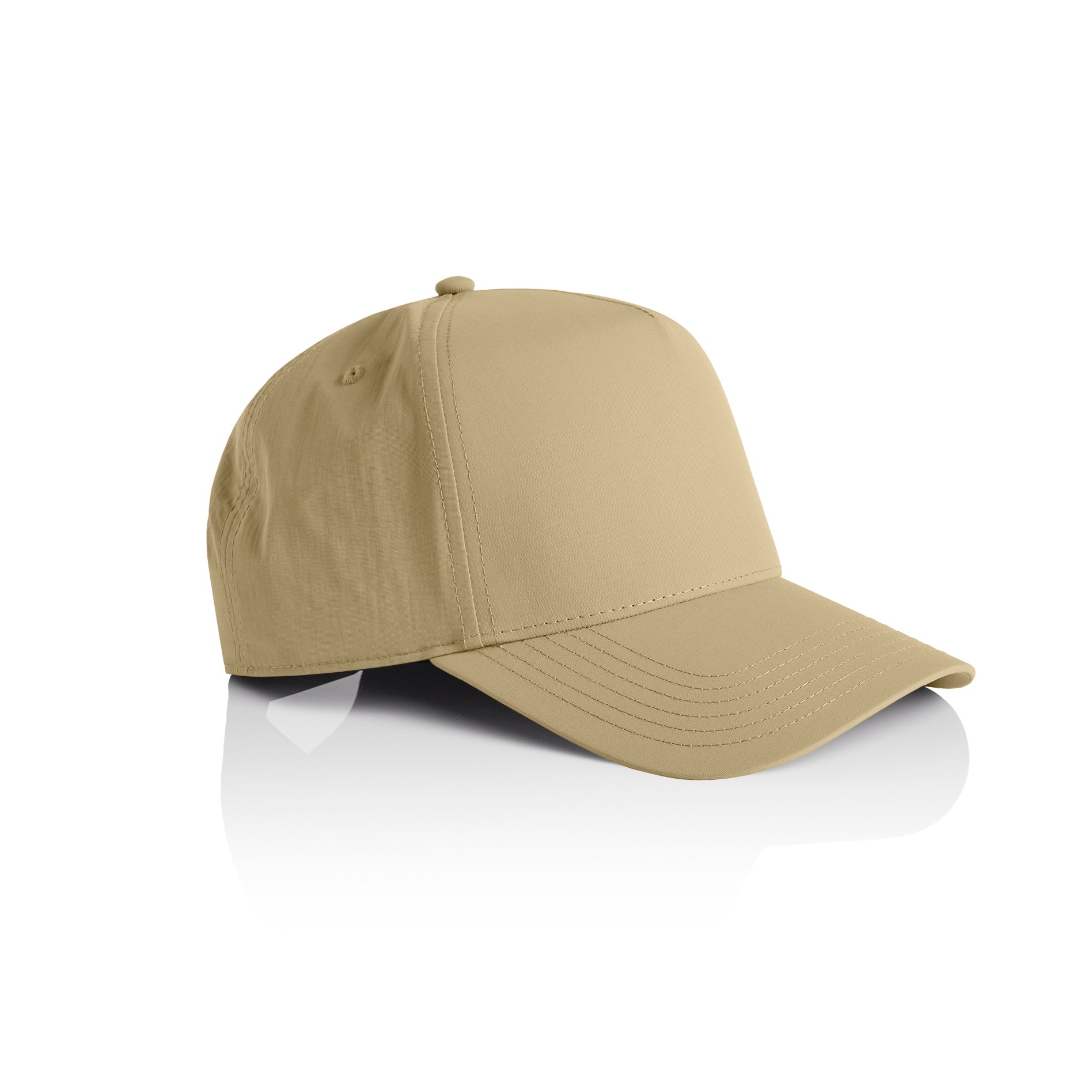 Ascolour Frame Nylon Cap 1162 Frame Nylon Cap Khaki Side - Custom Printed - Print Blanc