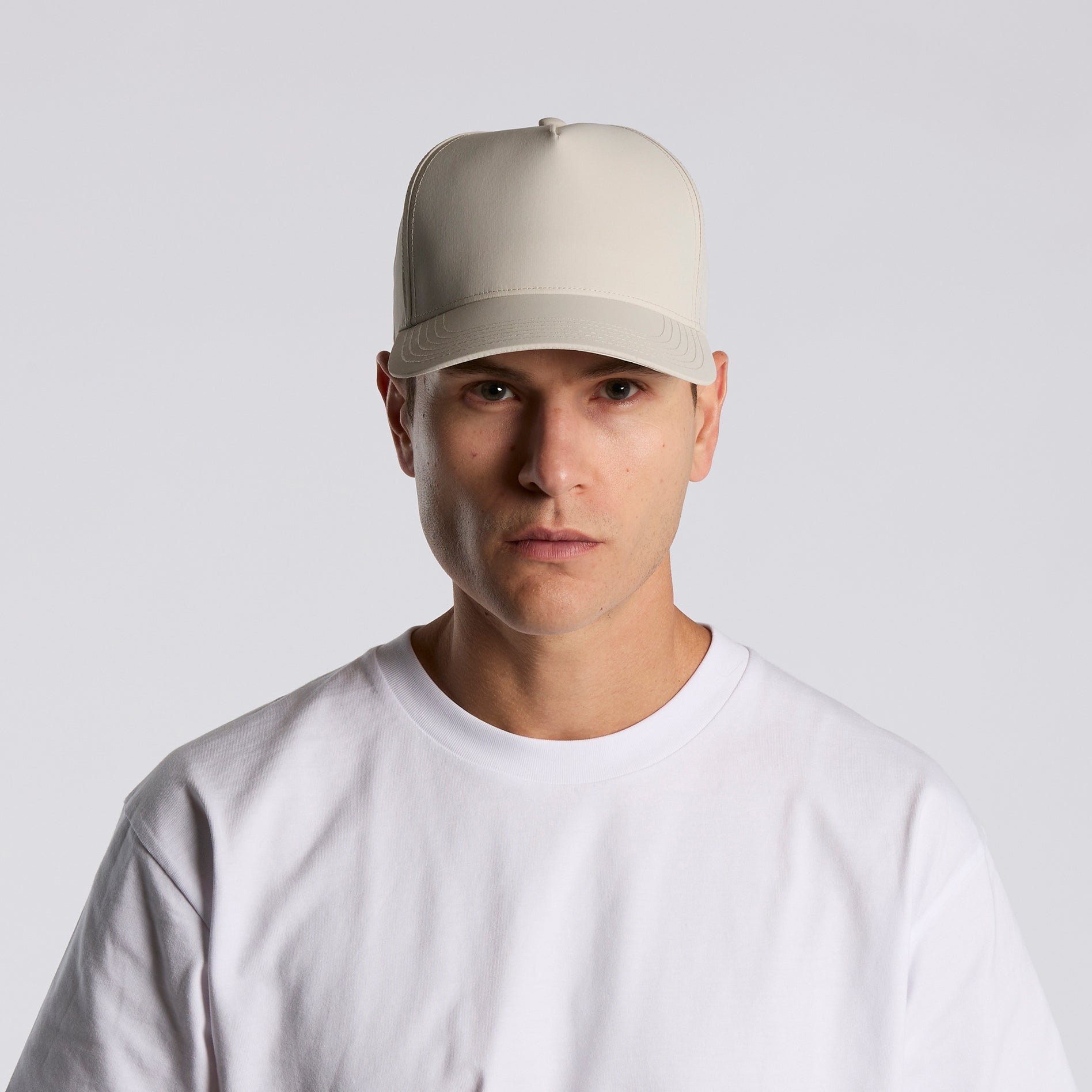 Ascolour Frame Nylon Cap 1162 Frame Nylon Cap Turn Front - Custom Printed - Print Blanc