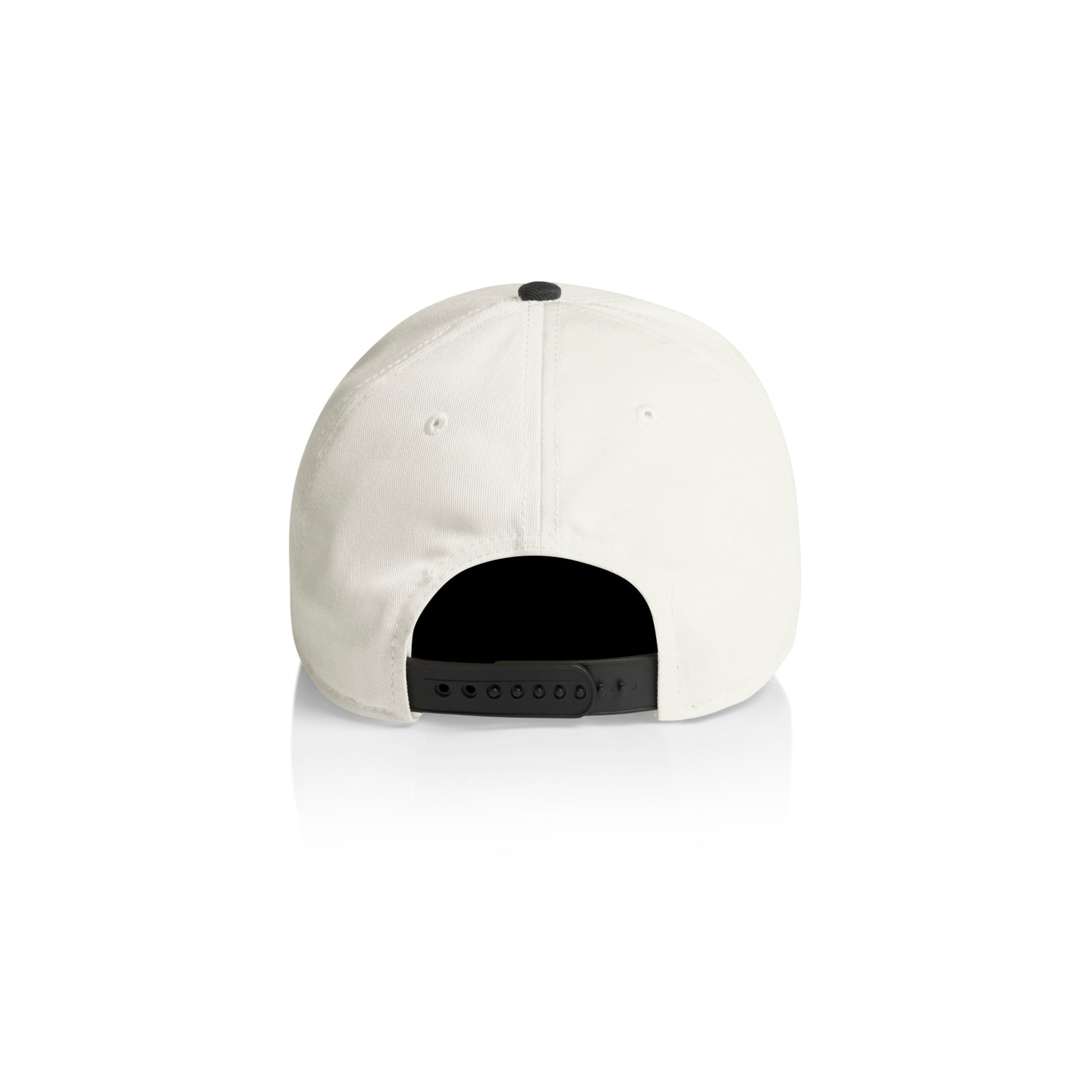 Ascolour Frame Two Tone Cap 1165 Frame Two Tone Cap Natural Coal Back - Custom Printed - Print Blanc