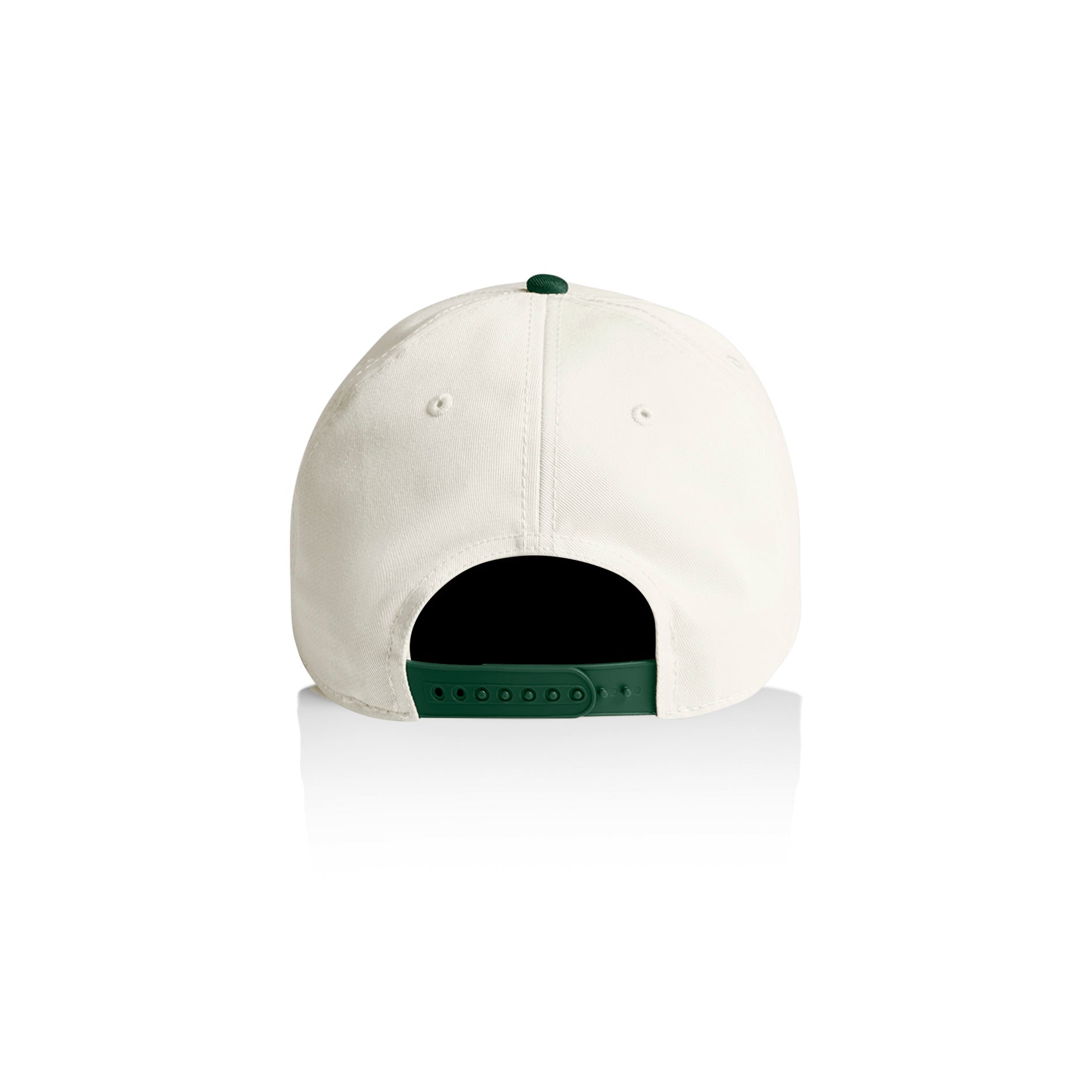 Ascolour Frame Two Tone Cap 1165 Frame Two Tone Cap Natural Forest Back - Custom Printed - Print Blanc