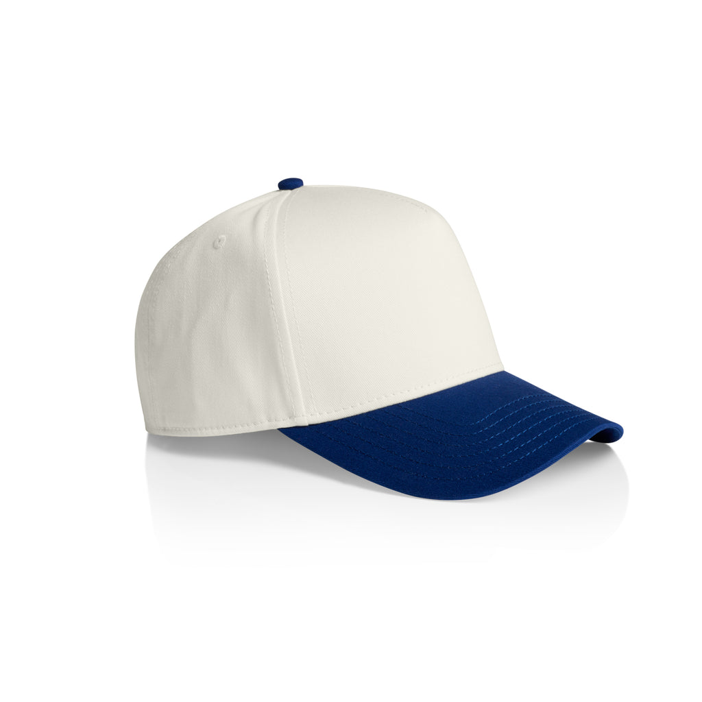 Ascolour Frame Two Tone Cap 1165 Frame Two Tone Cap Natural Liberty Side - Custom Printed - Print Blanc