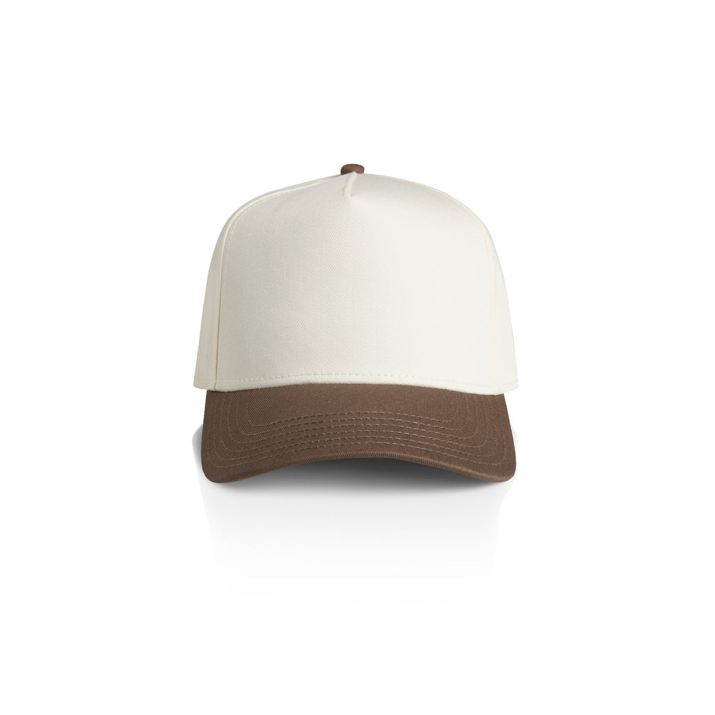 Ascolour Frame Two Tone Cap 1165 Frame Two Tone Cap Natural Walnut Front - Custom Printed - Print Blanc