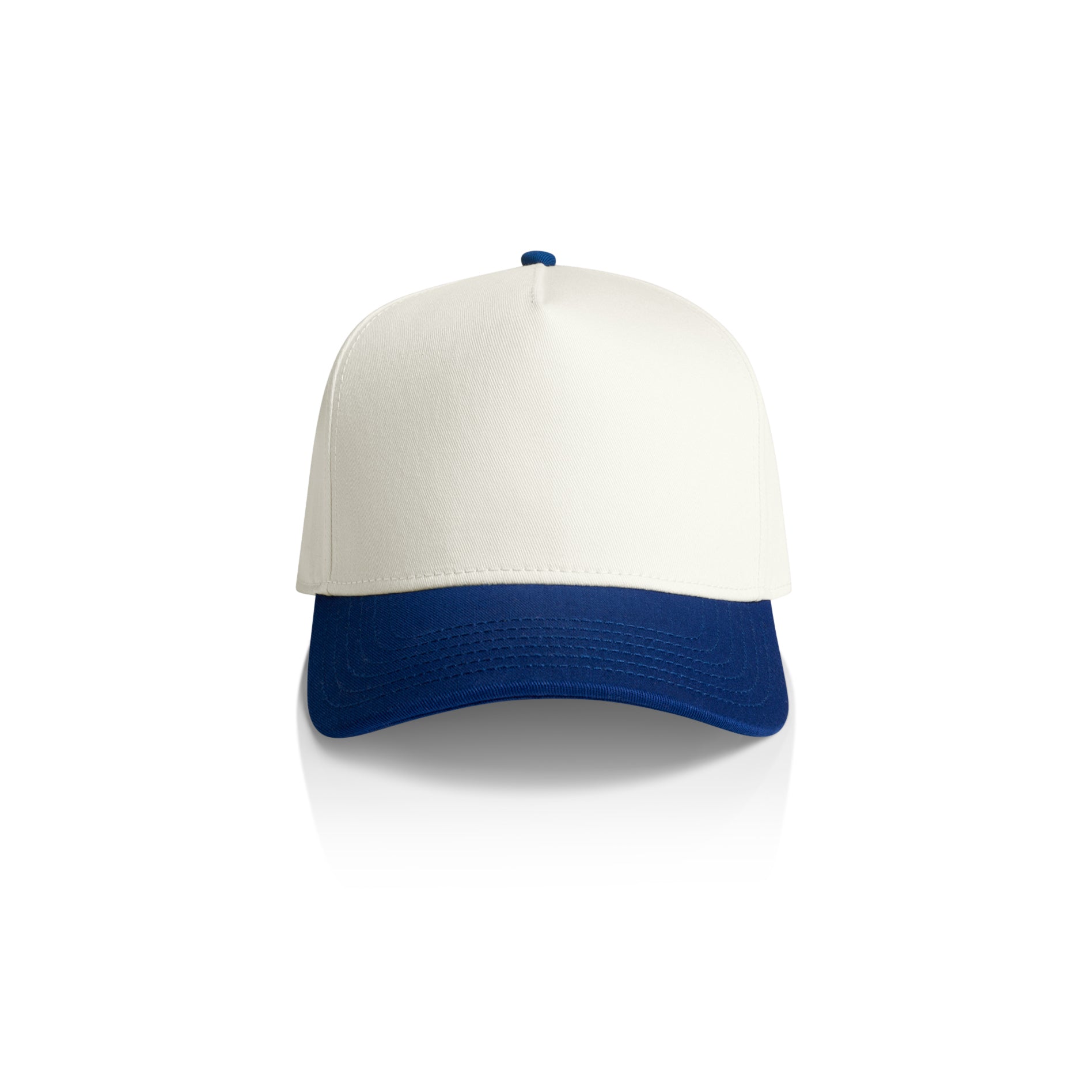 Ascolour Frame Two Tone Cap 1165 Two Tone Frame Cap Natural Liberty Front - Custom Printed - Print Blanc