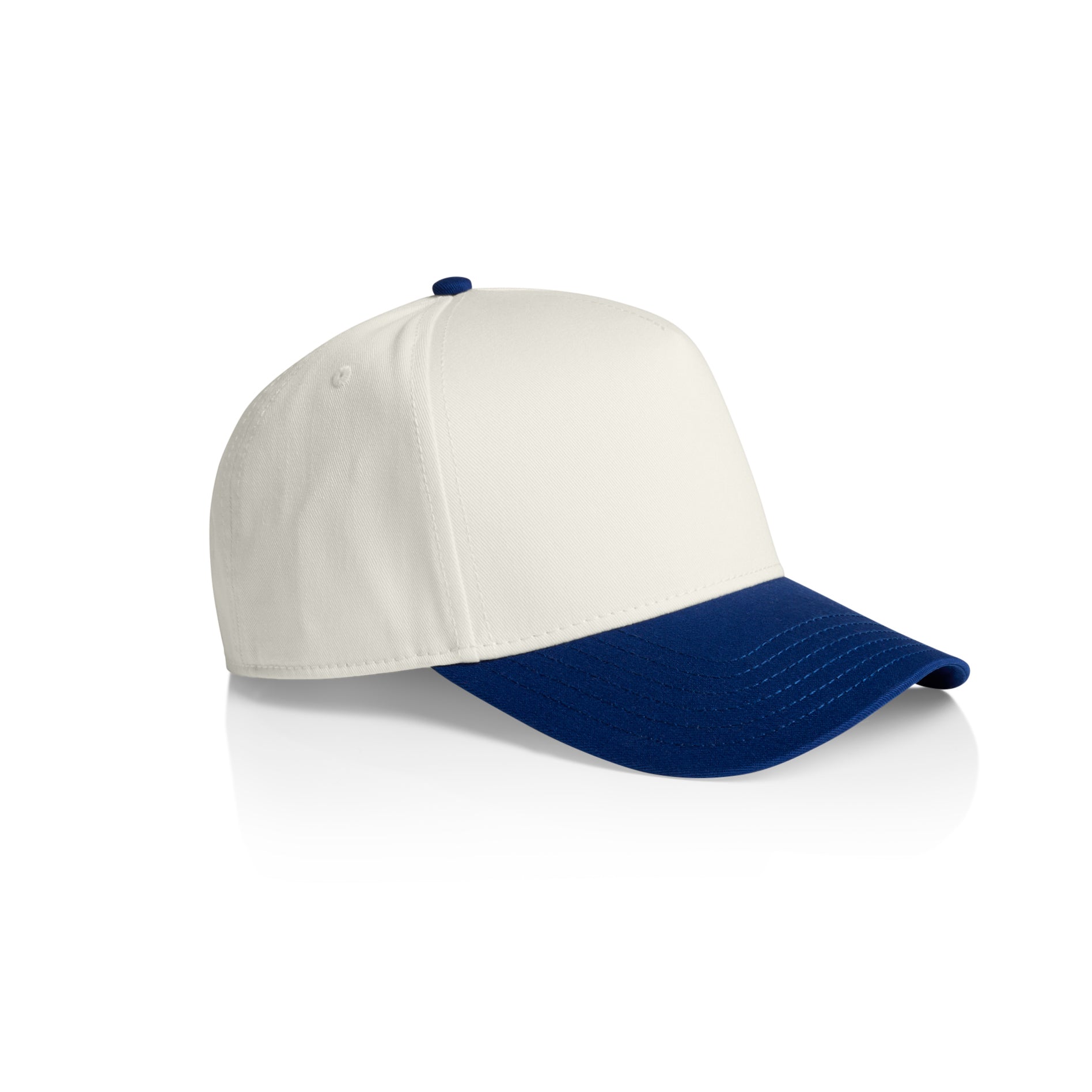 Ascolour Frame Two Tone Cap 1165 Two Tone Frame Cap Natural Liberty Side - Custom Printed - Print Blanc