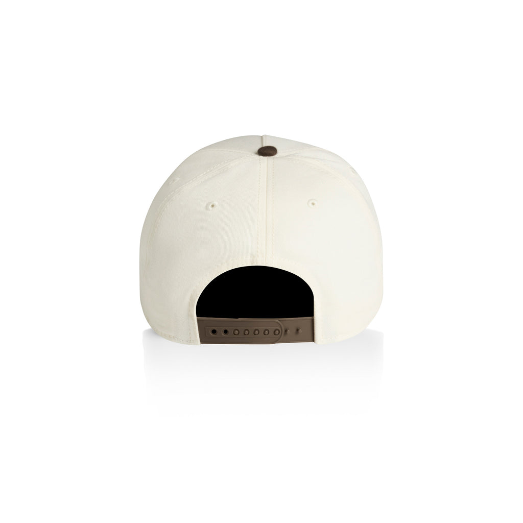 Ascolour Frame Two Tone Cap 1165 Two Tone Frame Cap Natural Walnut Back - Custom Printed - Print Blanc