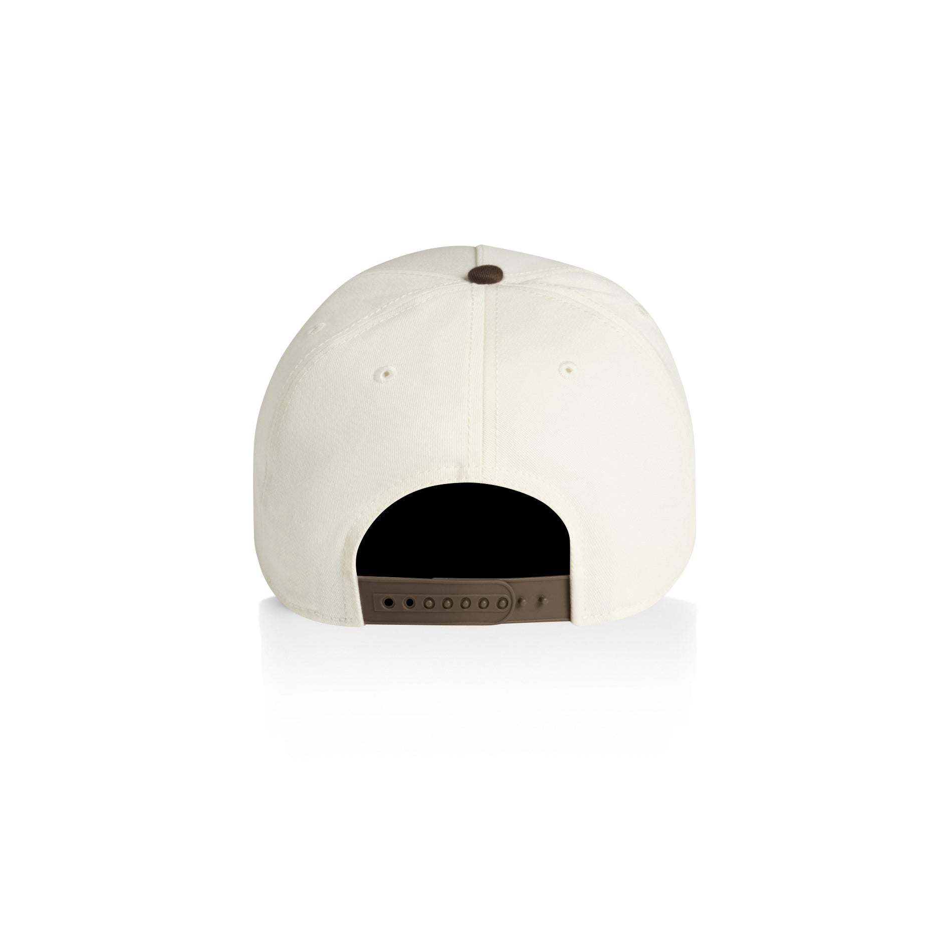 Ascolour Frame Two Tone Cap 1165 Two Tone Frame Cap Natural Walnut Back - Custom Printed - Print Blanc