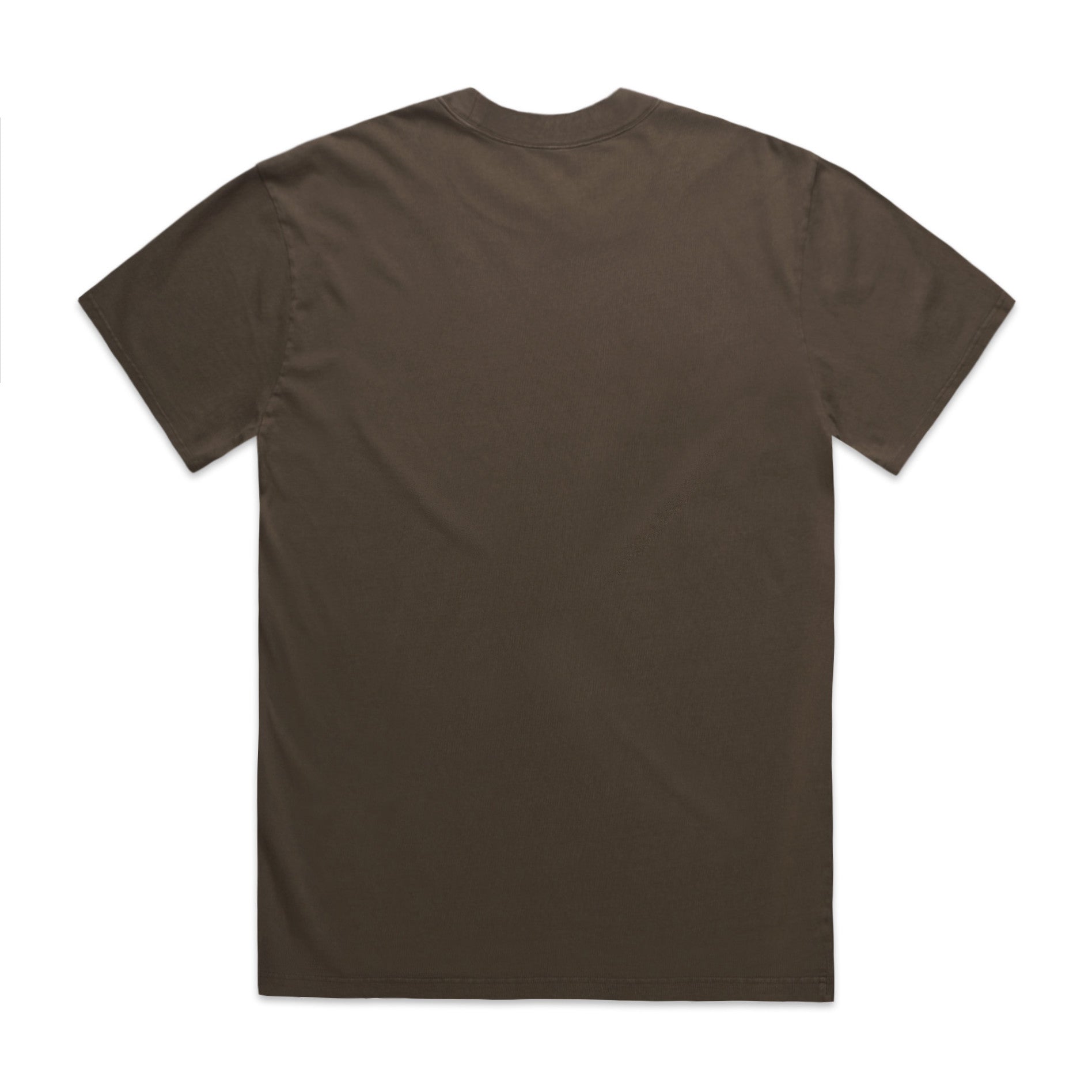 AS Colour Heavy Faded Tee 5082 - Faded Brown Back - Custom Printed - Print Blanc