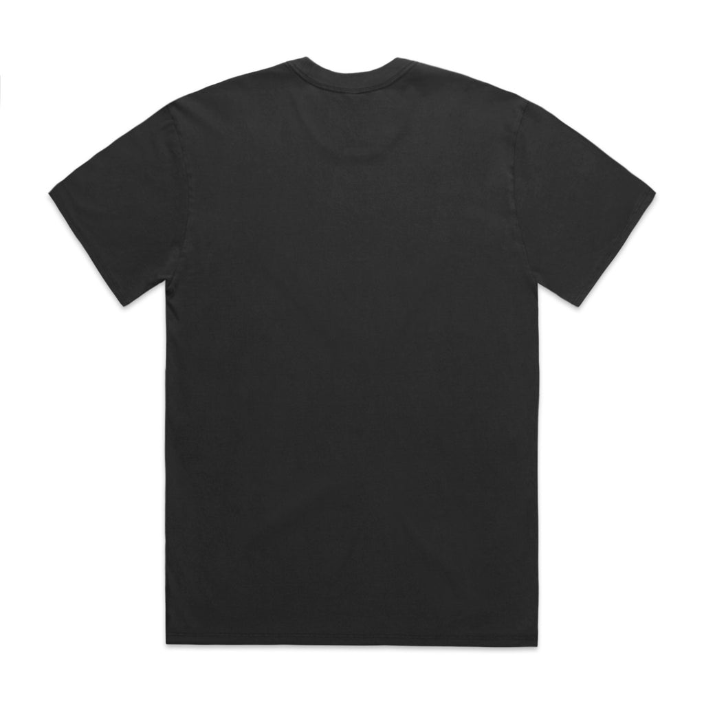 AS Colour Heavy Faded Tee 5082 - Faded Coal Back - Custom Printed - Print Blanc