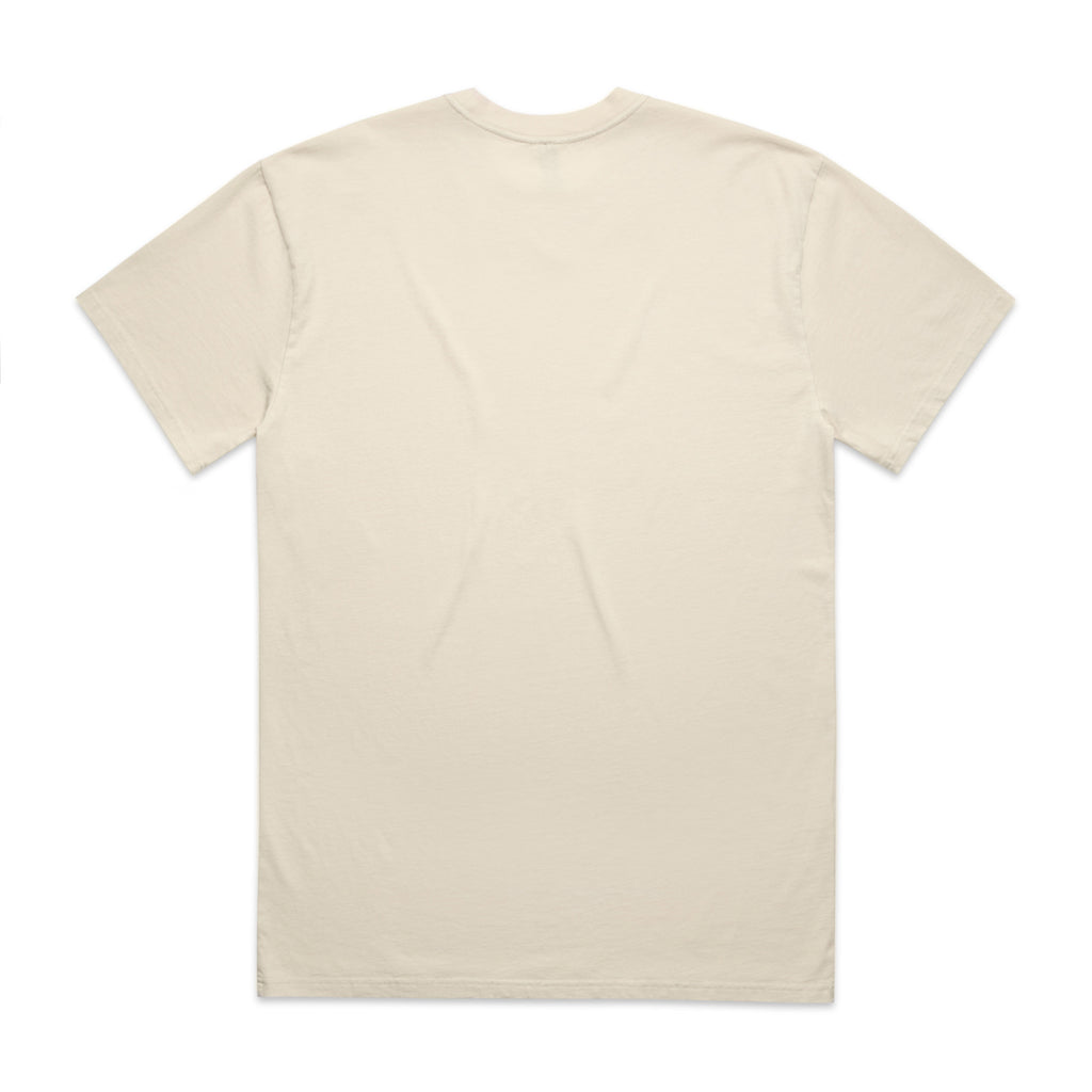 AS Colour Heavy Faded Tee 5082 - Faded Ecru Back - Custom Printed - Print Blanc