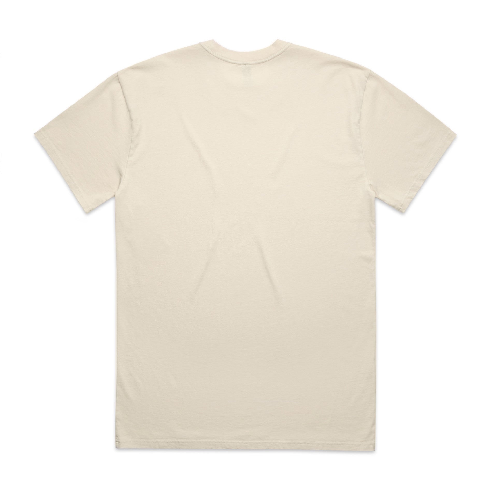 AS Colour Heavy Faded Tee 5082 - Faded Ecru Back - Custom Printed - Print Blanc