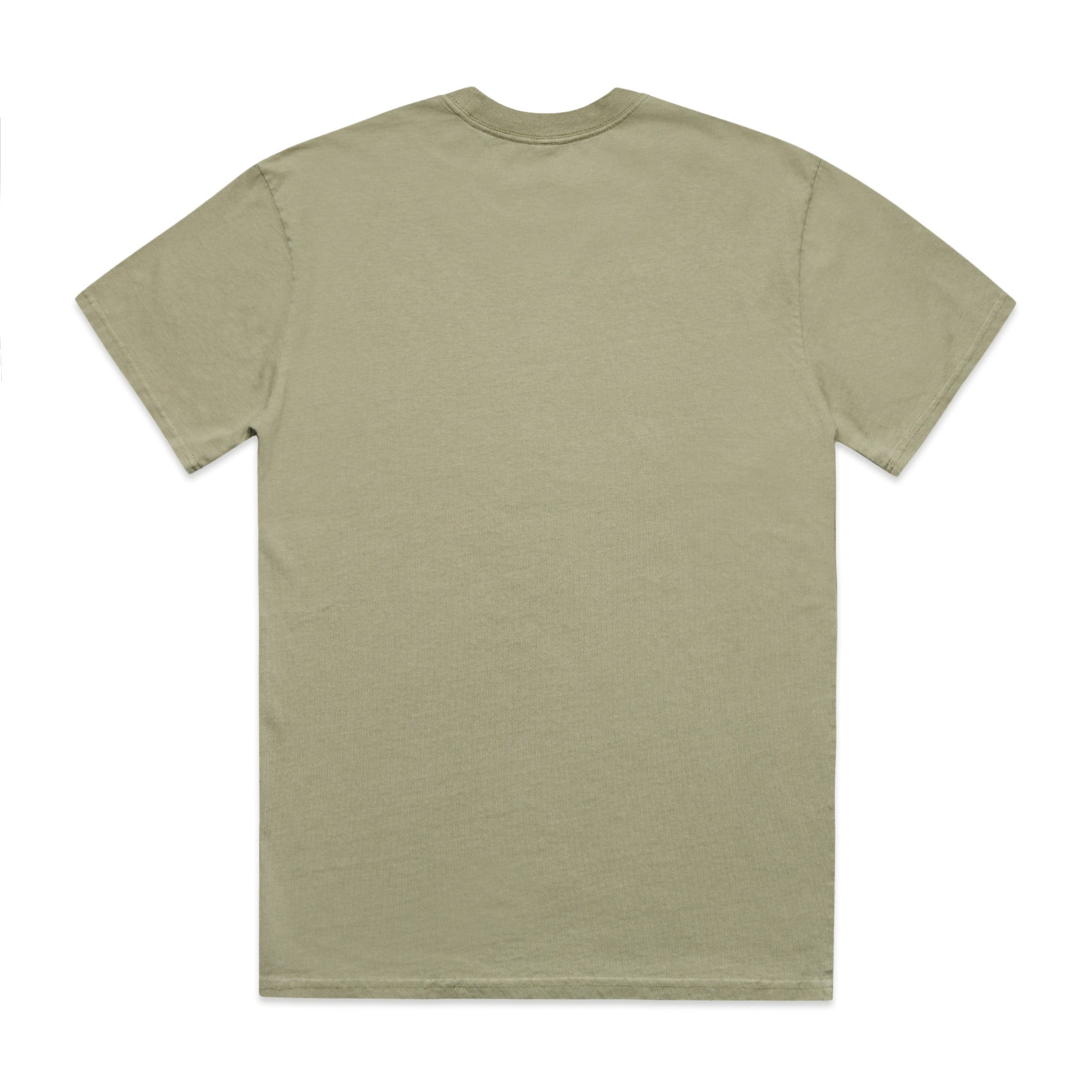 AS Colour Heavy Faded Tee 5082 - Faded Eucalyptus Back - Custom Printed - Print Blanc
