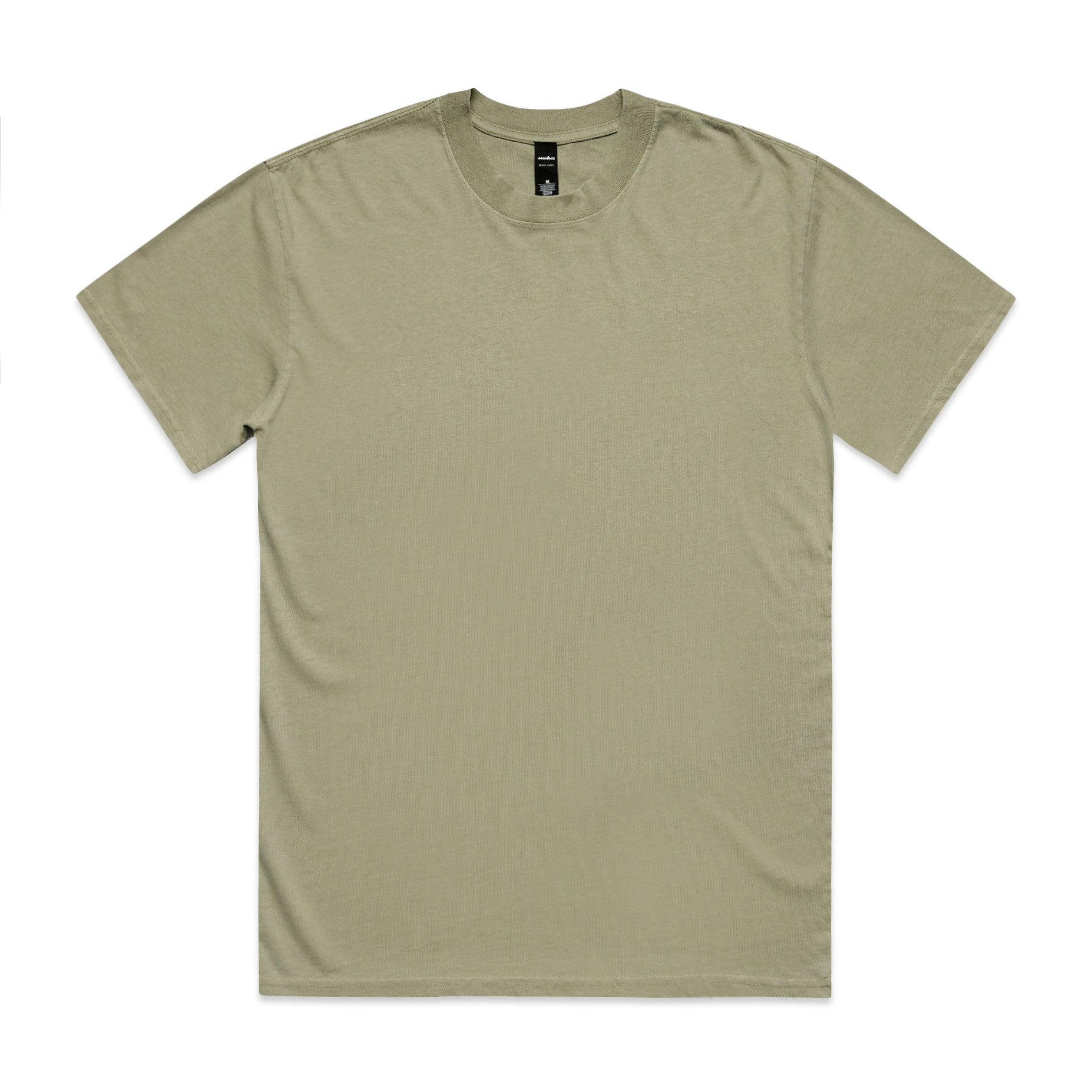 AS Colour Heavy Faded Tee 5082 - Faded Eucalyptus Front - Custom Printed - Print Blanc