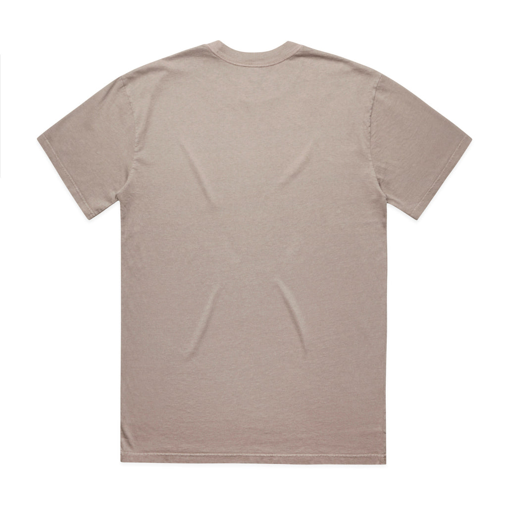 AS Colour Heavy Faded Tee 5082 - Faded Mushroom Back - Custom Printed - Print Blanc