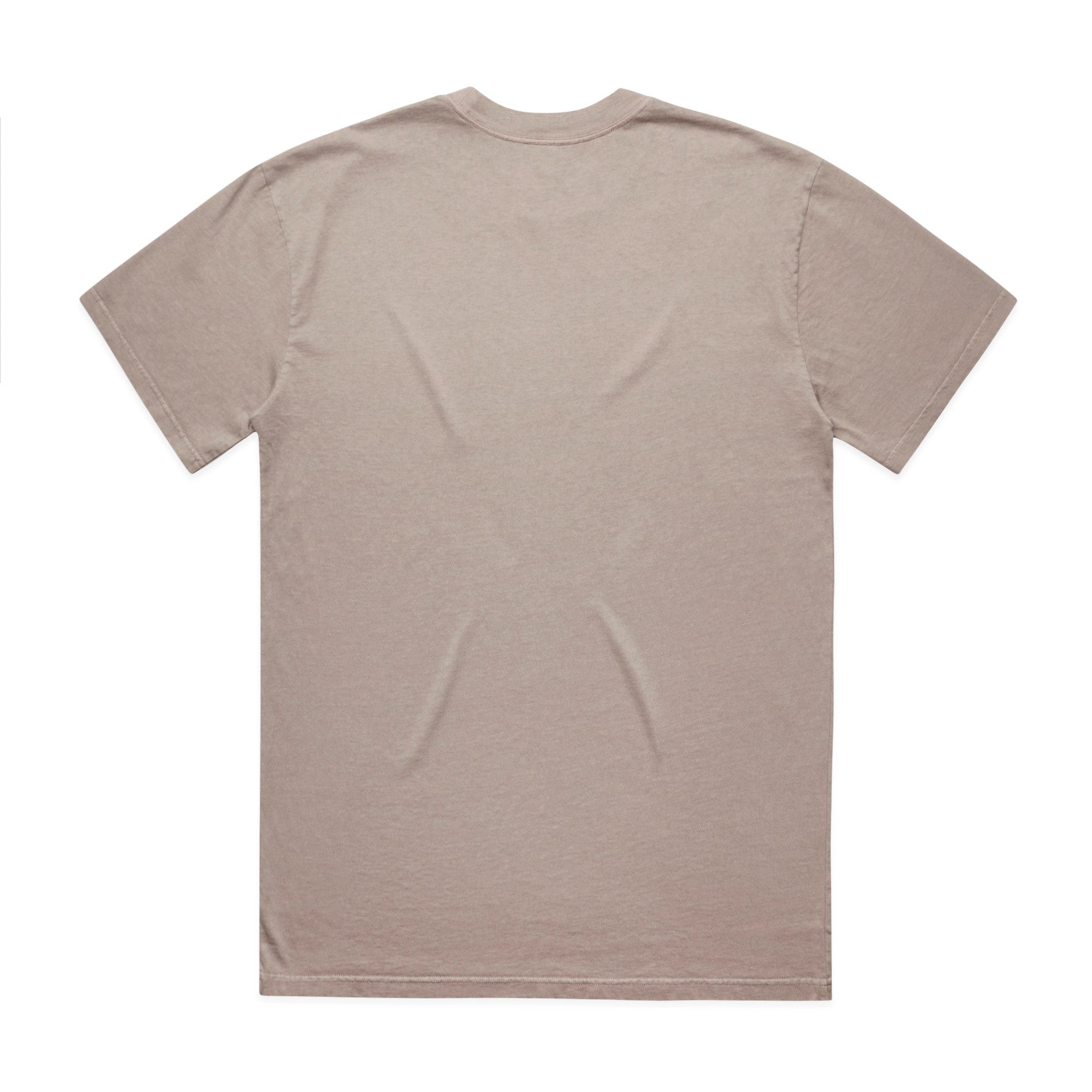 AS Colour Heavy Faded Tee 5082 - Faded Mushroom Back - Custom Printed - Print Blanc
