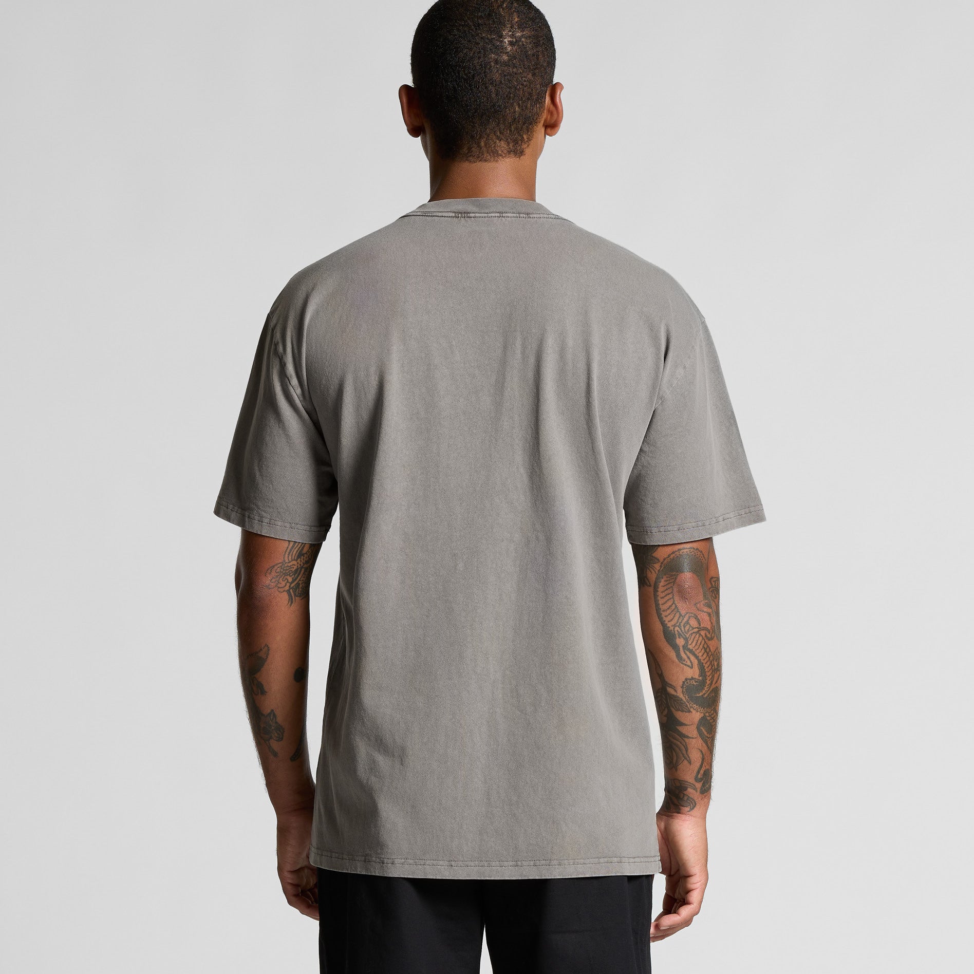 AS Colour Heavy Faded Tee 5082 - Main Back - Custom Printed - Print Blanc