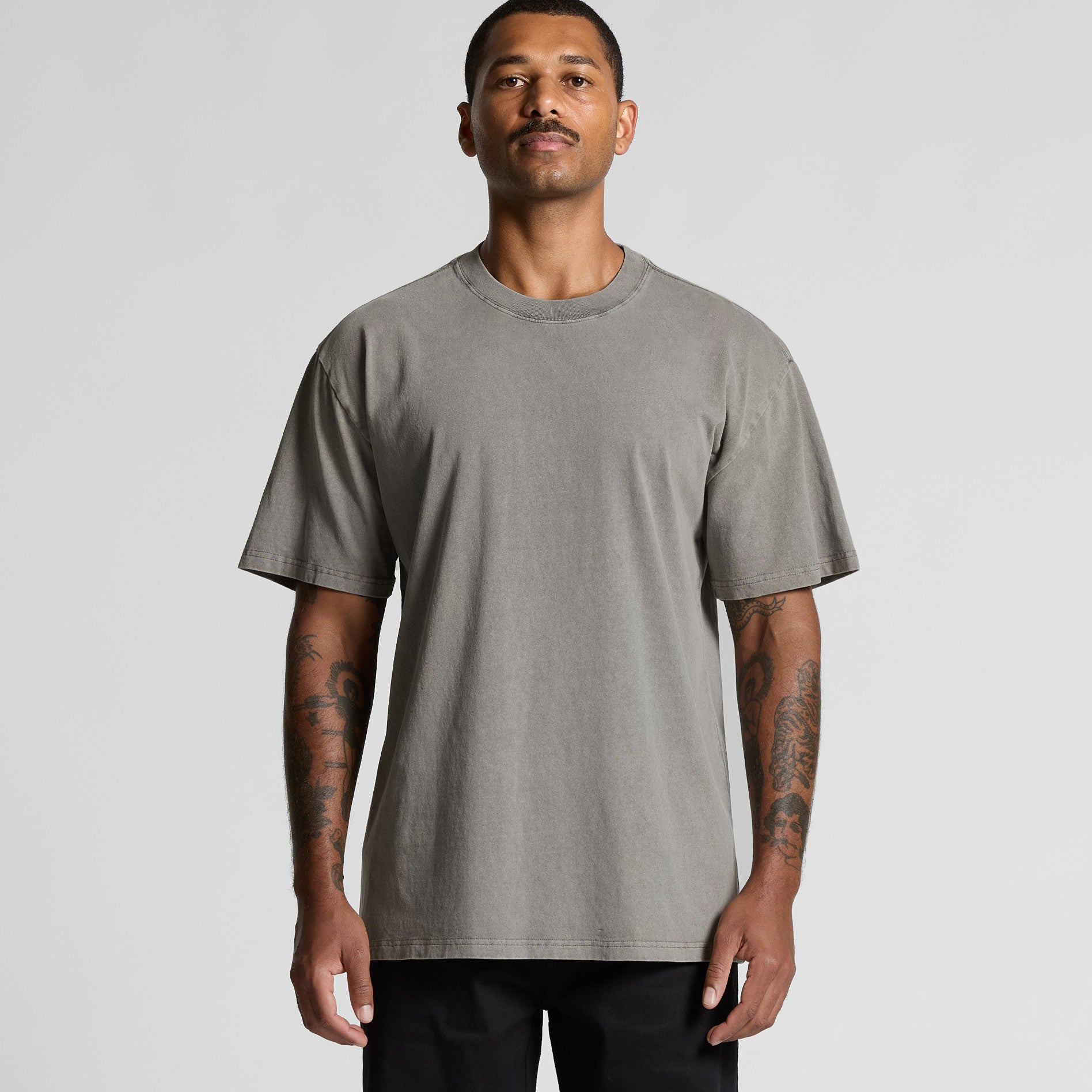 AS Colour Heavy Faded Tee 5082 - Main Main - Custom Printed - Print Blanc