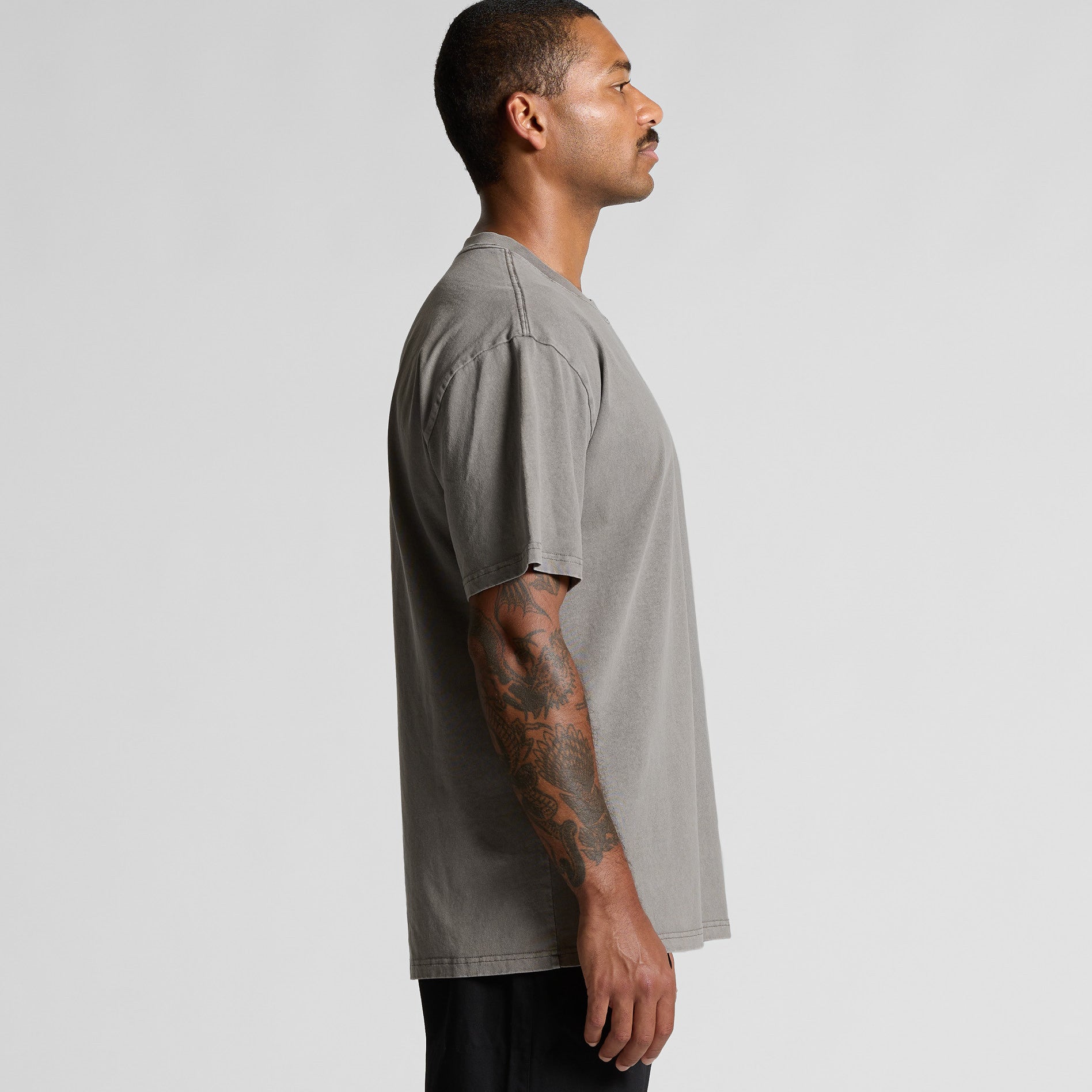 AS Colour Heavy Faded Tee 5082 - Main Side - Custom Printed - Print Blanc
