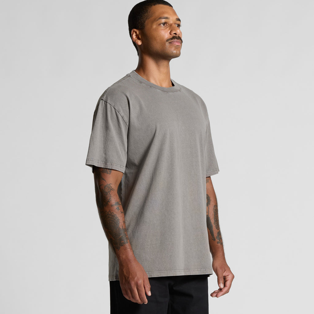 AS Colour Heavy Faded Tee 5082 - Main Turn - Custom Printed - Print Blanc