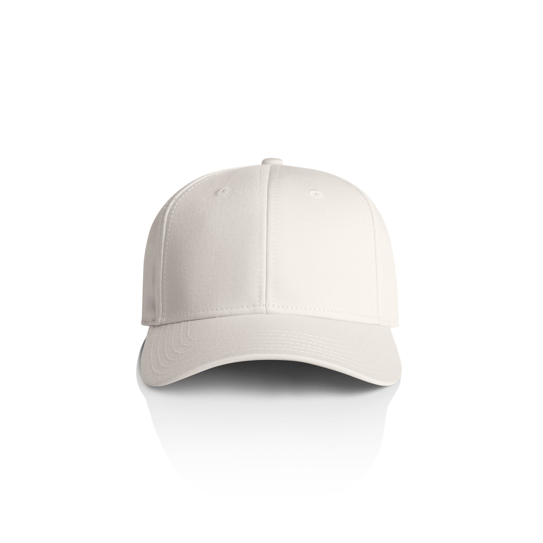 Ascolour Icon Cap 1140 Icon Cap Ecru Front - Custom Printed - Print Blanc