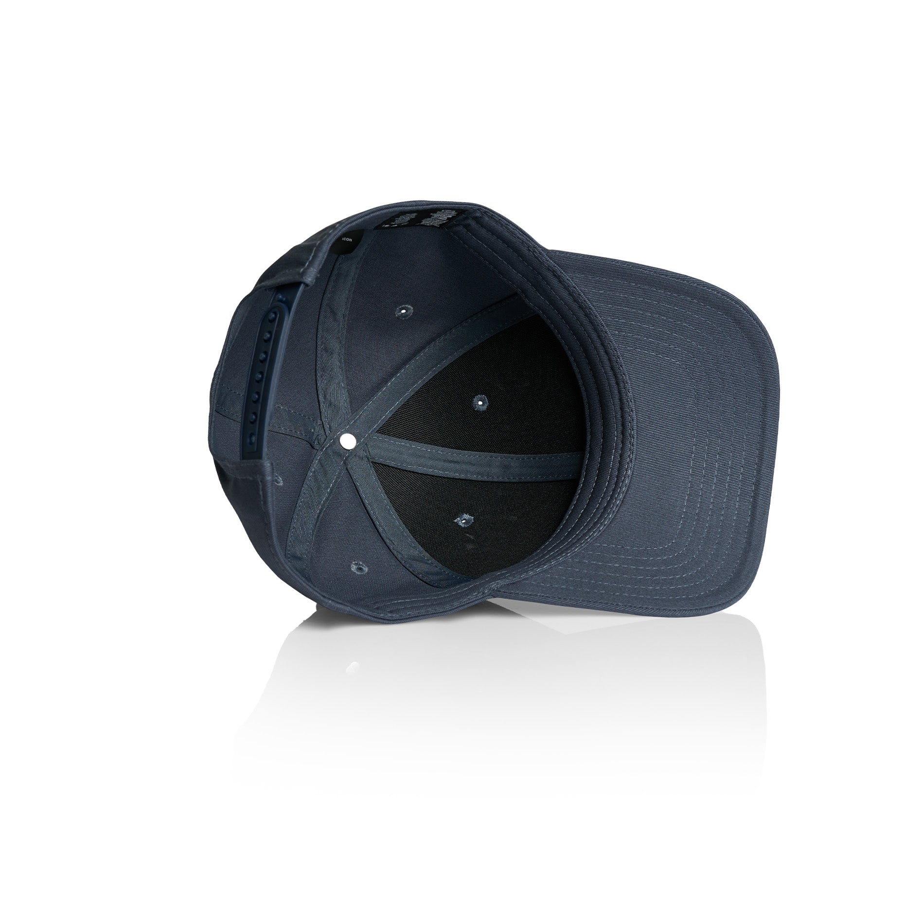 Ascolour Icon Cap 1140 Icon Cap Petrol Blue Inside Side - Custom Printed - Print Blanc