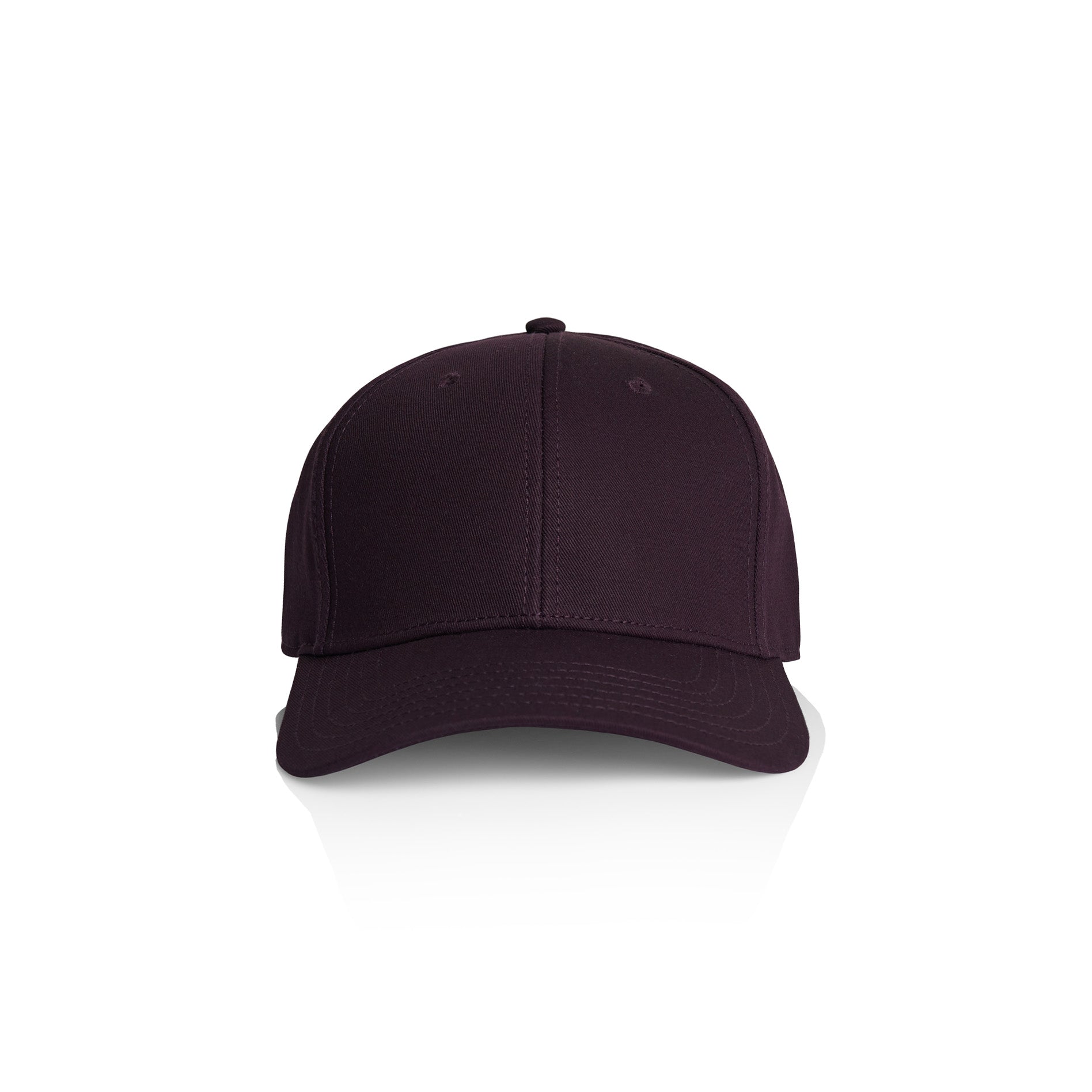 Ascolour Icon Cap 1140 Icon Cap Plum Front Print Blanc 1 - Custom Printed - Print Blanc