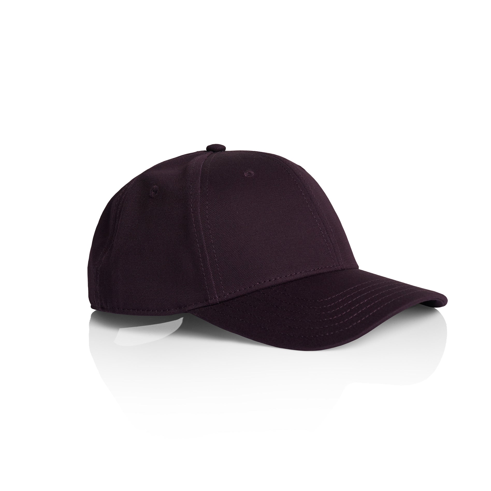 Ascolour Icon Cap 1140 Icon Cap Plum Side - Custom Printed - Print Blanc