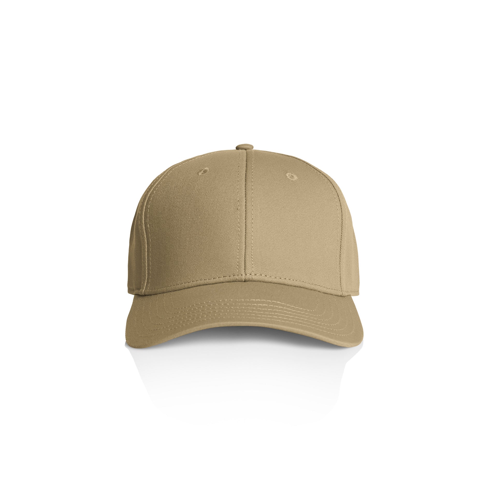 Ascolour Icon Cap 1140 Icon Cap Sand Front - Custom Printed - Print Blanc
