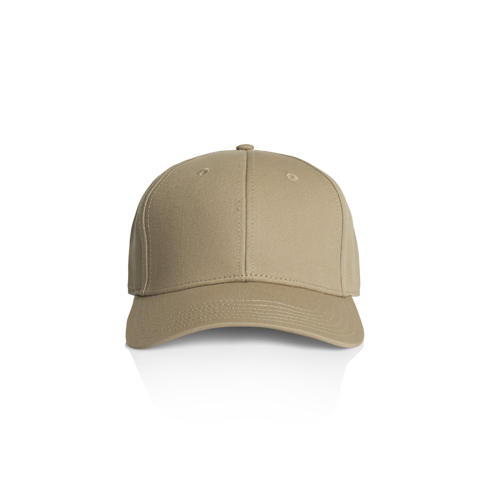 Ascolour Icon Cap 1140 Icon Cap Sand Front - Custom Printed - Print Blanc