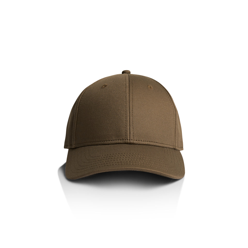 Ascolour Icon Cap 1140 Icon Cap Walnut Front Print Blanc 1 - Custom Printed - Print Blanc