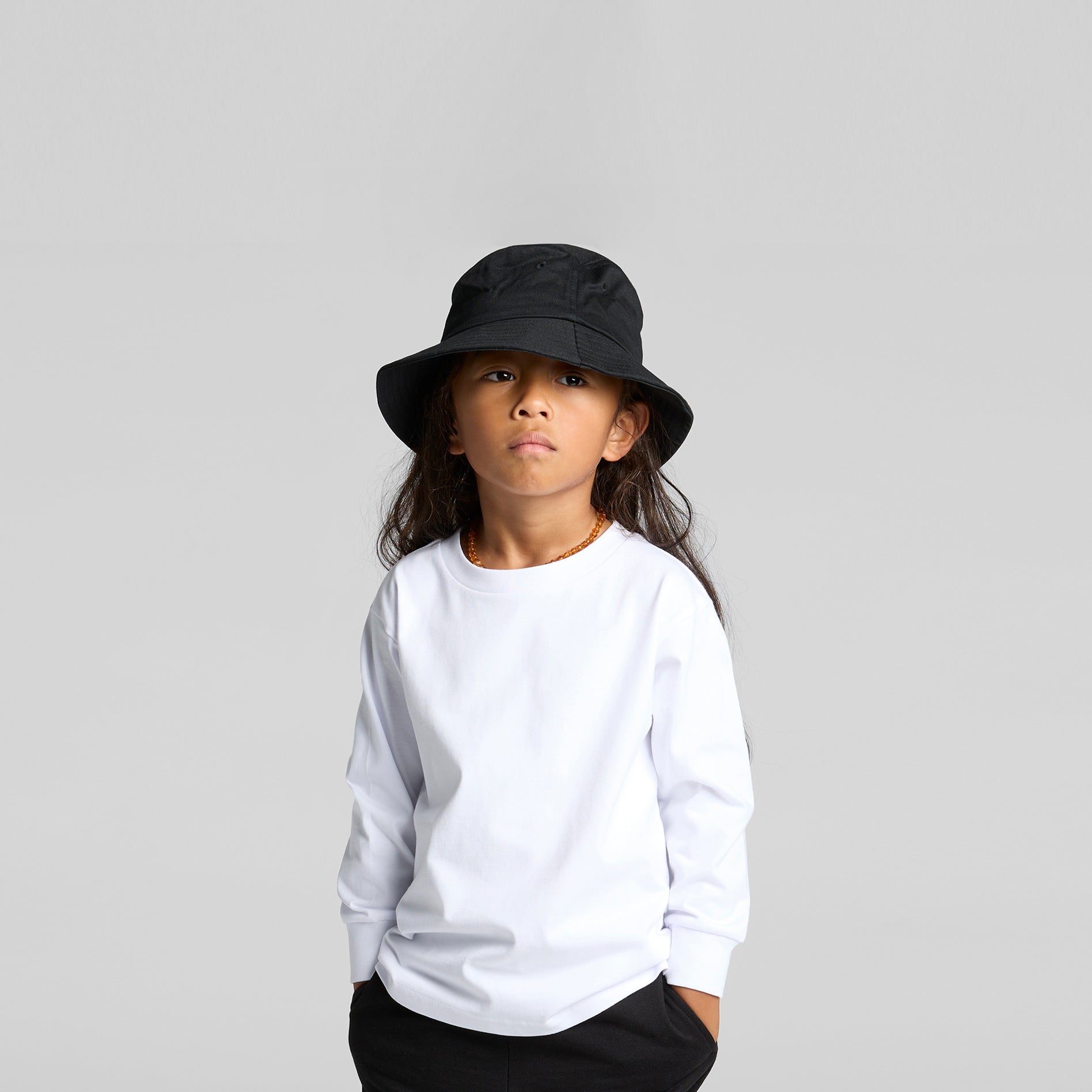 Ascolour Kids Classic Ls Tee 3062 Kids Classic Ls Tee Loose Front - Custom Printed - Print Blanc