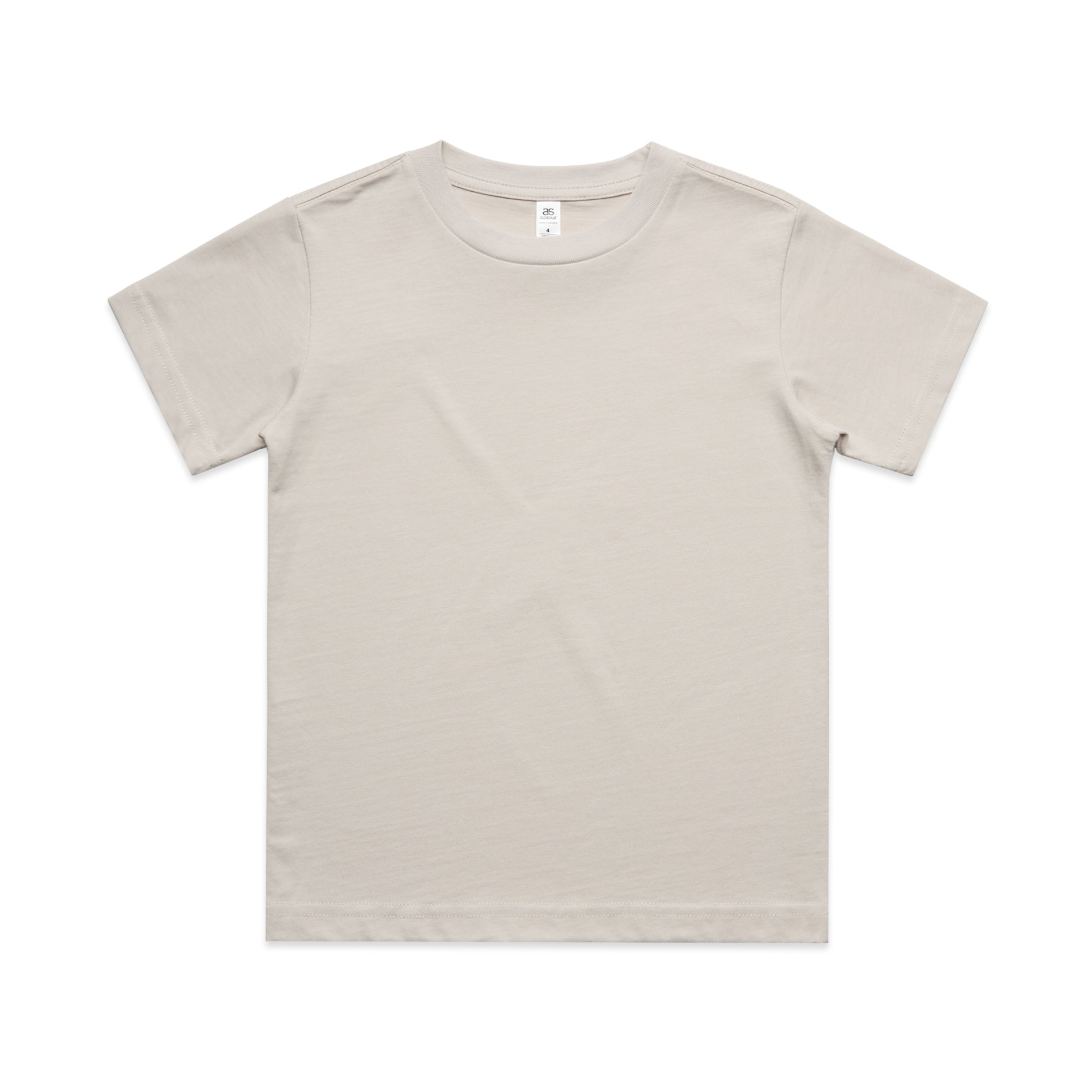 Ascolour Kids Classic Tee 3060 Kids Classic Tee Bone Front - Custom Printed - Print Blanc