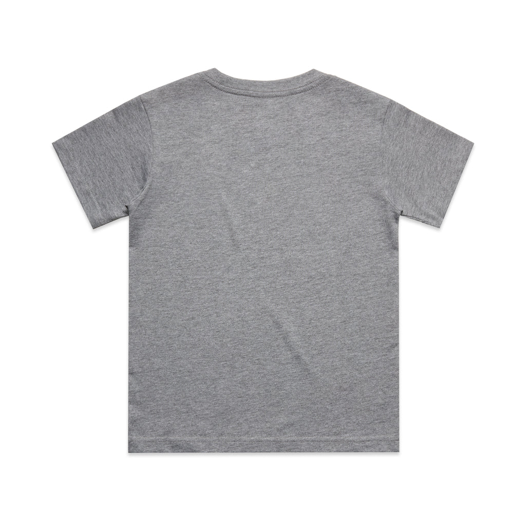 Ascolour Kids Classic Tee 3060 Kids Classic Tee Grey Marle Back - Custom Printed - Print Blanc