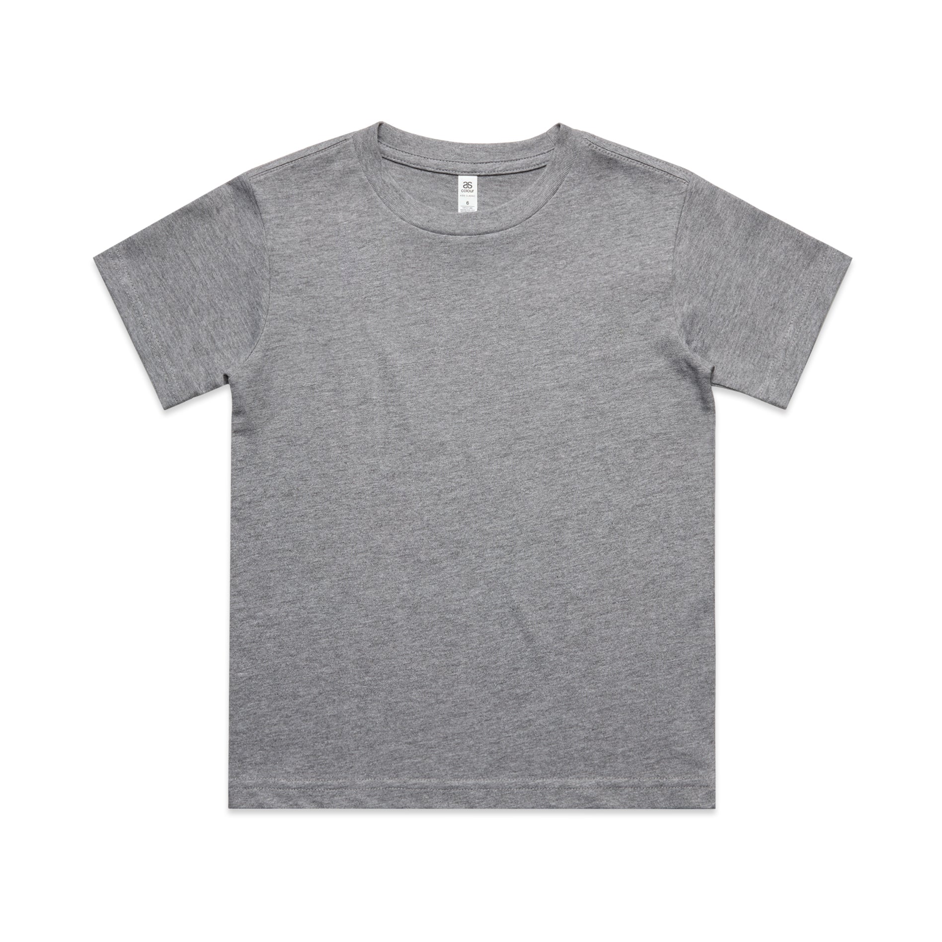 Ascolour Kids Classic Tee 3060 Kids Classic Tee Grey Marle Front - Custom Printed - Print Blanc