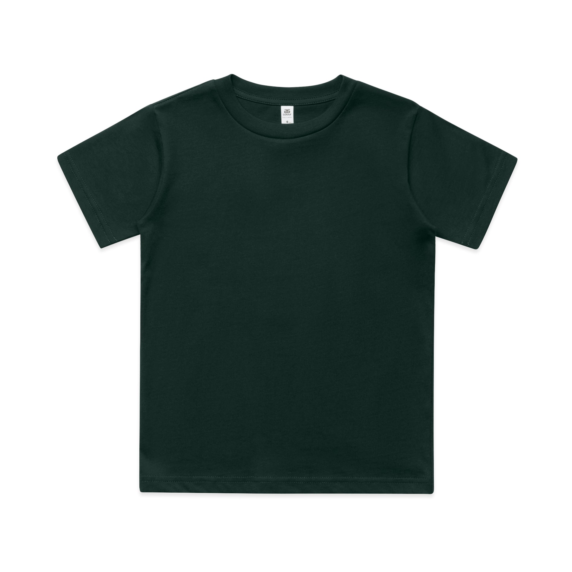 Ascolour Kids Classic Tee 3060 Kids Classic Tee Pine Green Front Print Blanc 1 - Custom Printed - Print Blanc