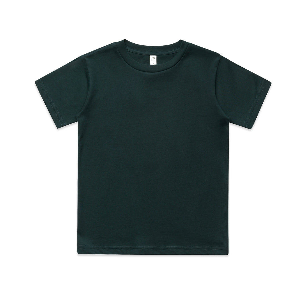 Ascolour Kids Classic Tee 3060 Kids Classic Tee Pine Green Front - Custom Printed - Print Blanc
