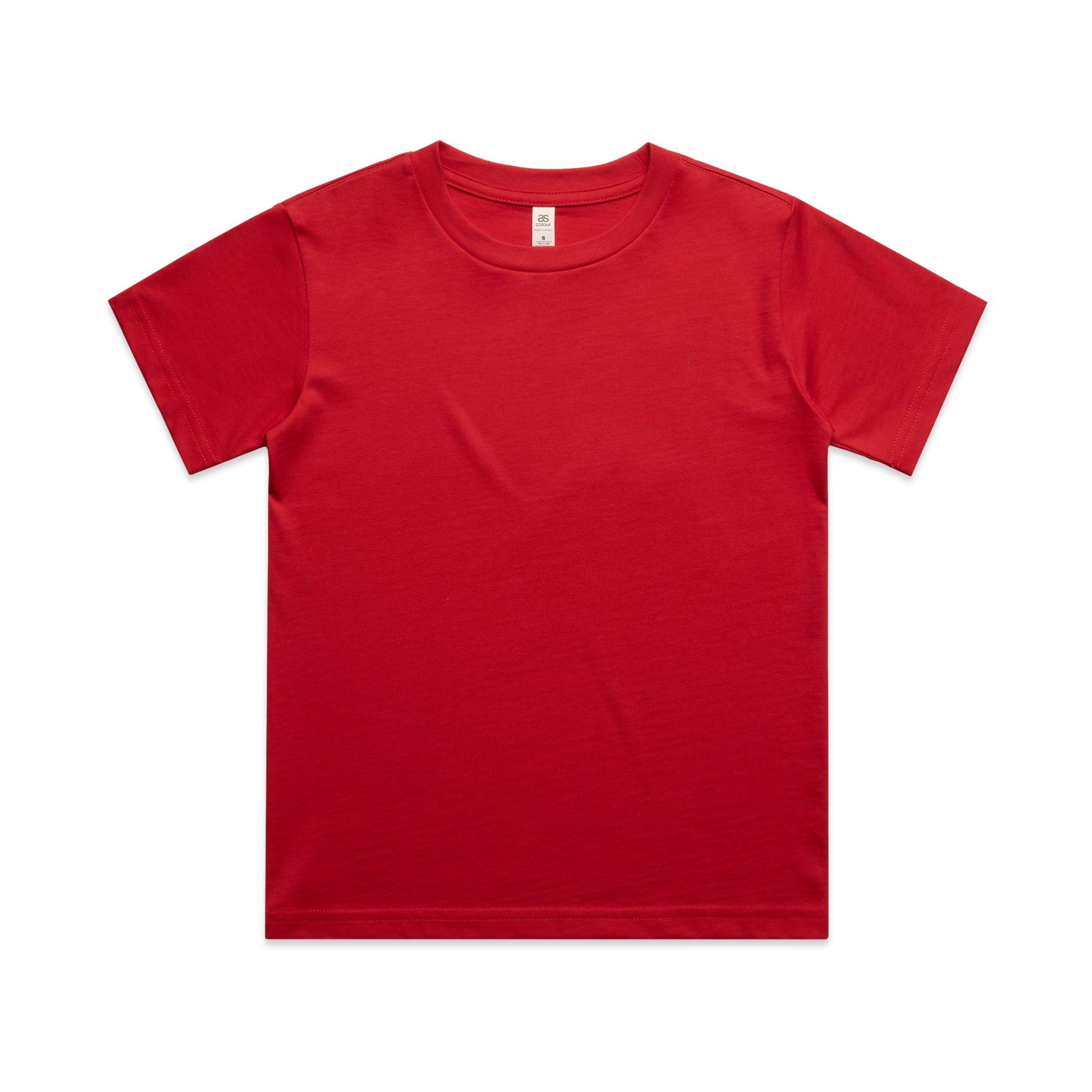 Ascolour Kids Classic Tee 3060 Kids Classic Tee Red Front - Custom Printed - Print Blanc