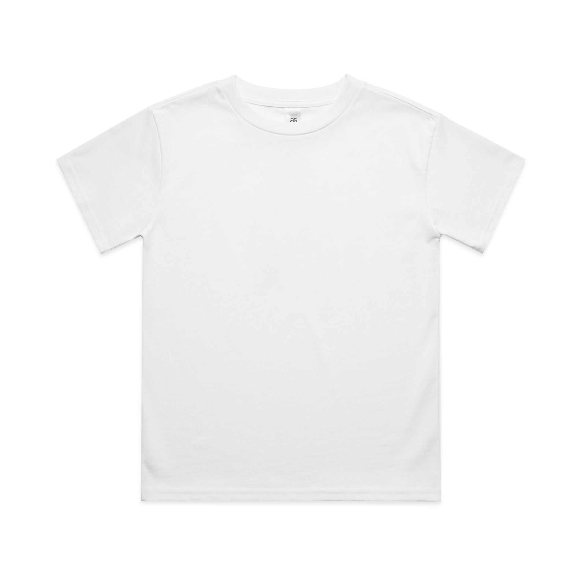 Ascolour Kids Classic Tee 3060 Kids Classic Tee White Front - Custom Printed - Print Blanc