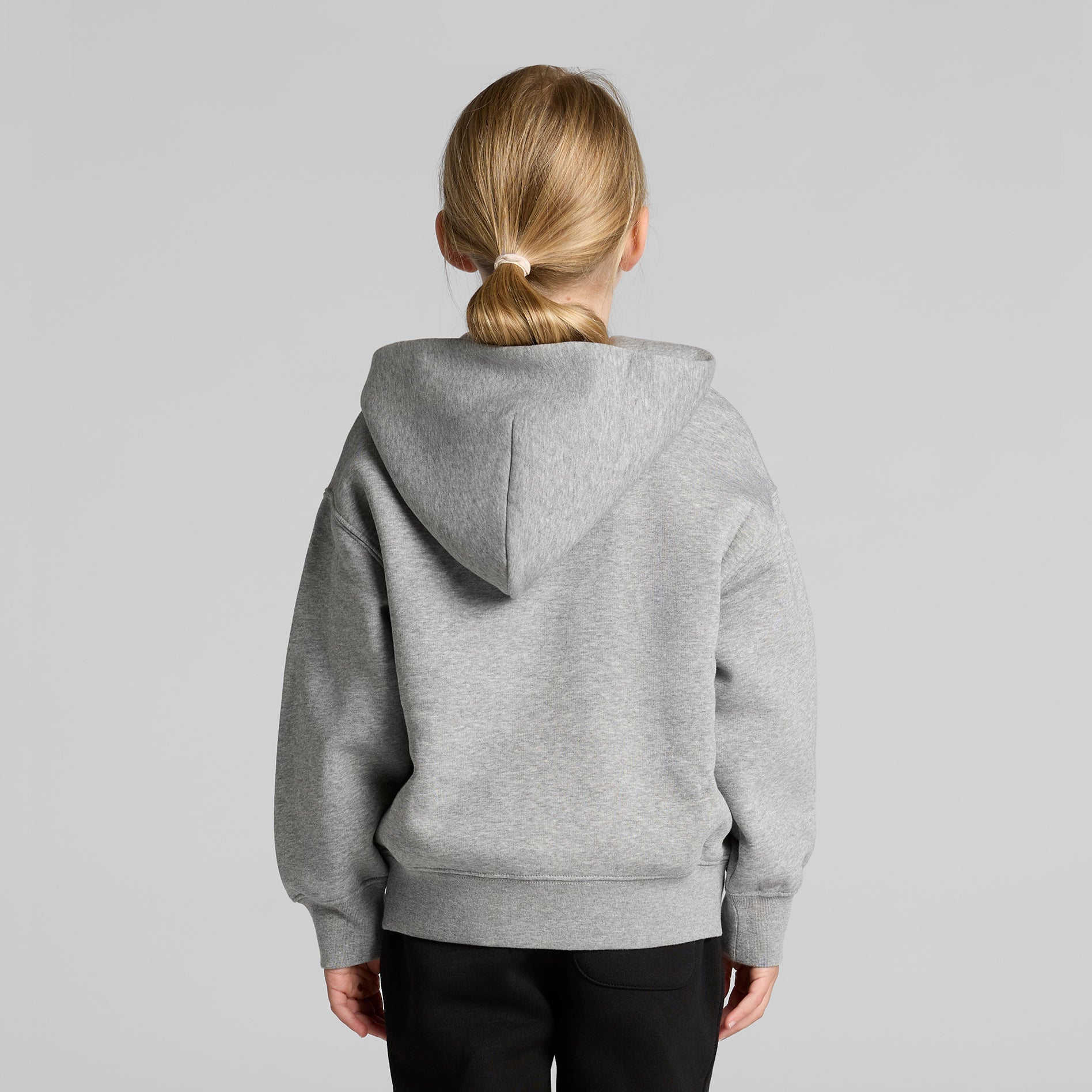 Ascolour Kids Relax Hood 3036 Kids Relax Hood Back - Custom Printed - Print Blanc
