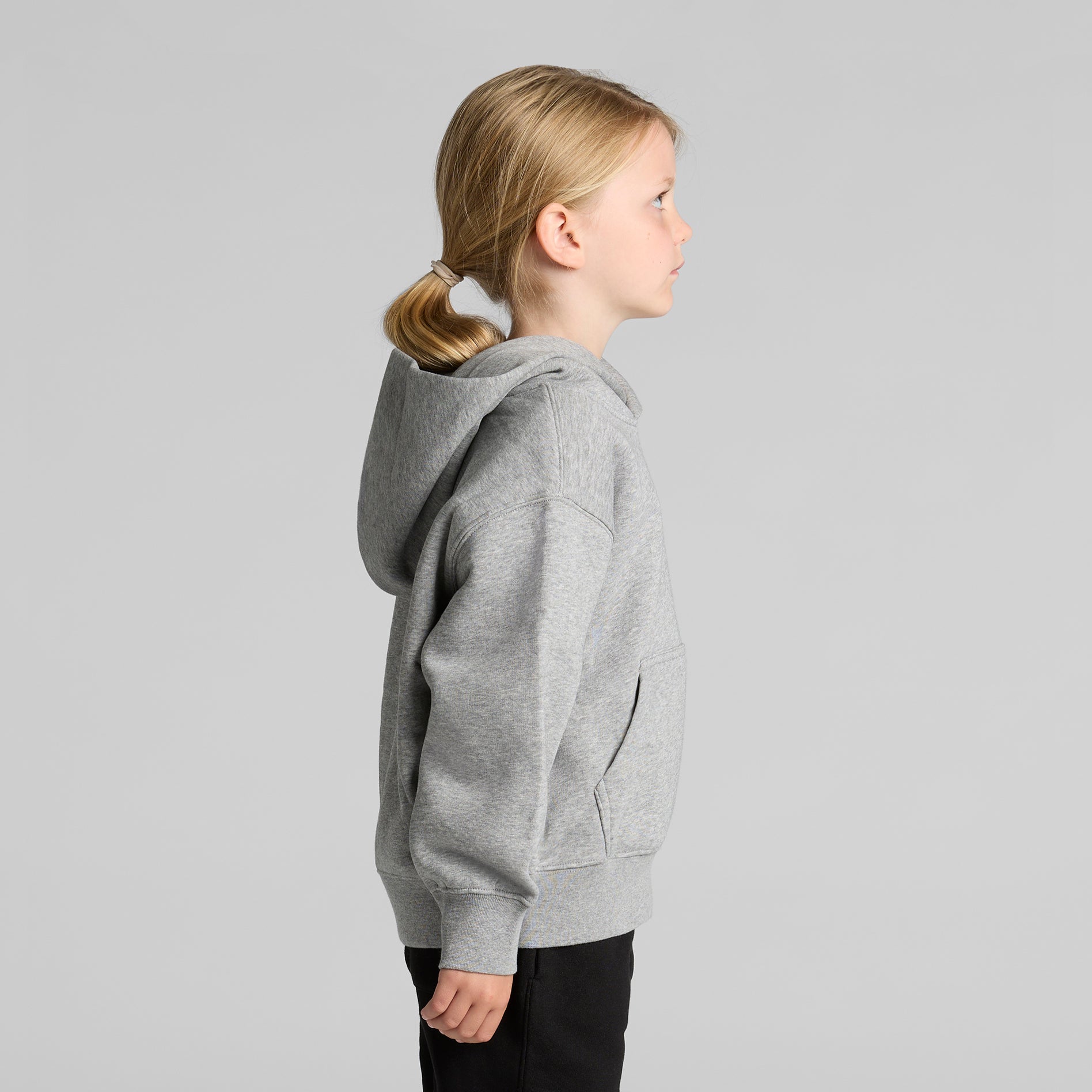 Ascolour Kids Relax Hood 3036 Kids Relax Hood Side - Custom Printed - Print Blanc